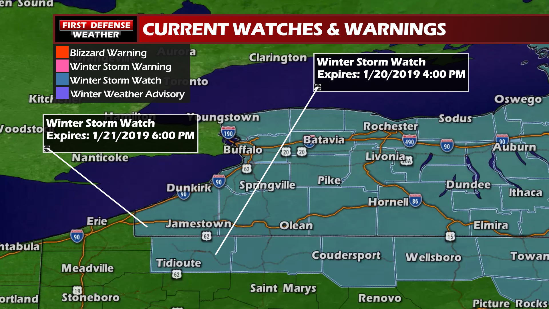 First Defense: Winter Storm Watches In Effect For This Weekend