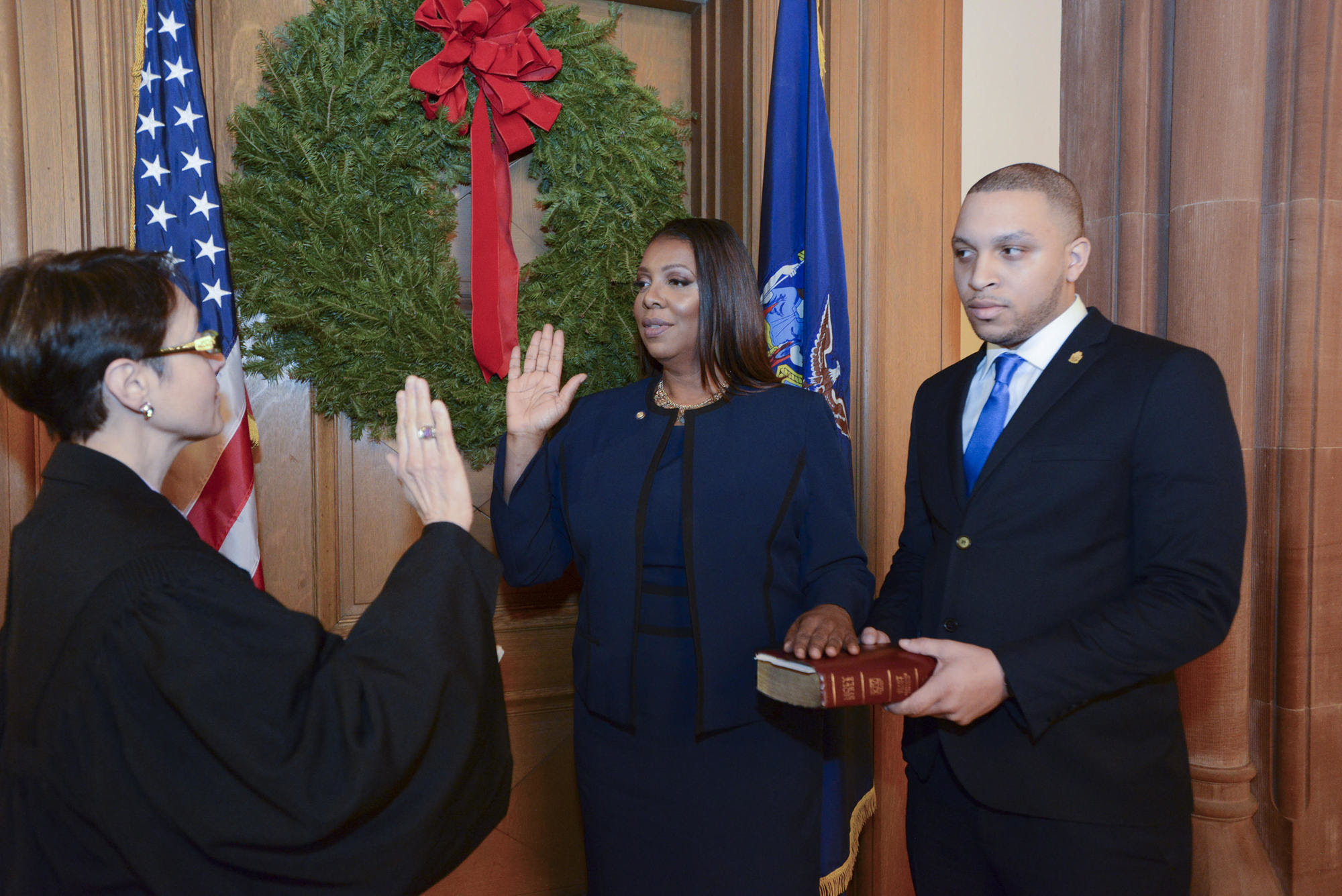 Letitia James Sworn In As NYS Attorney General