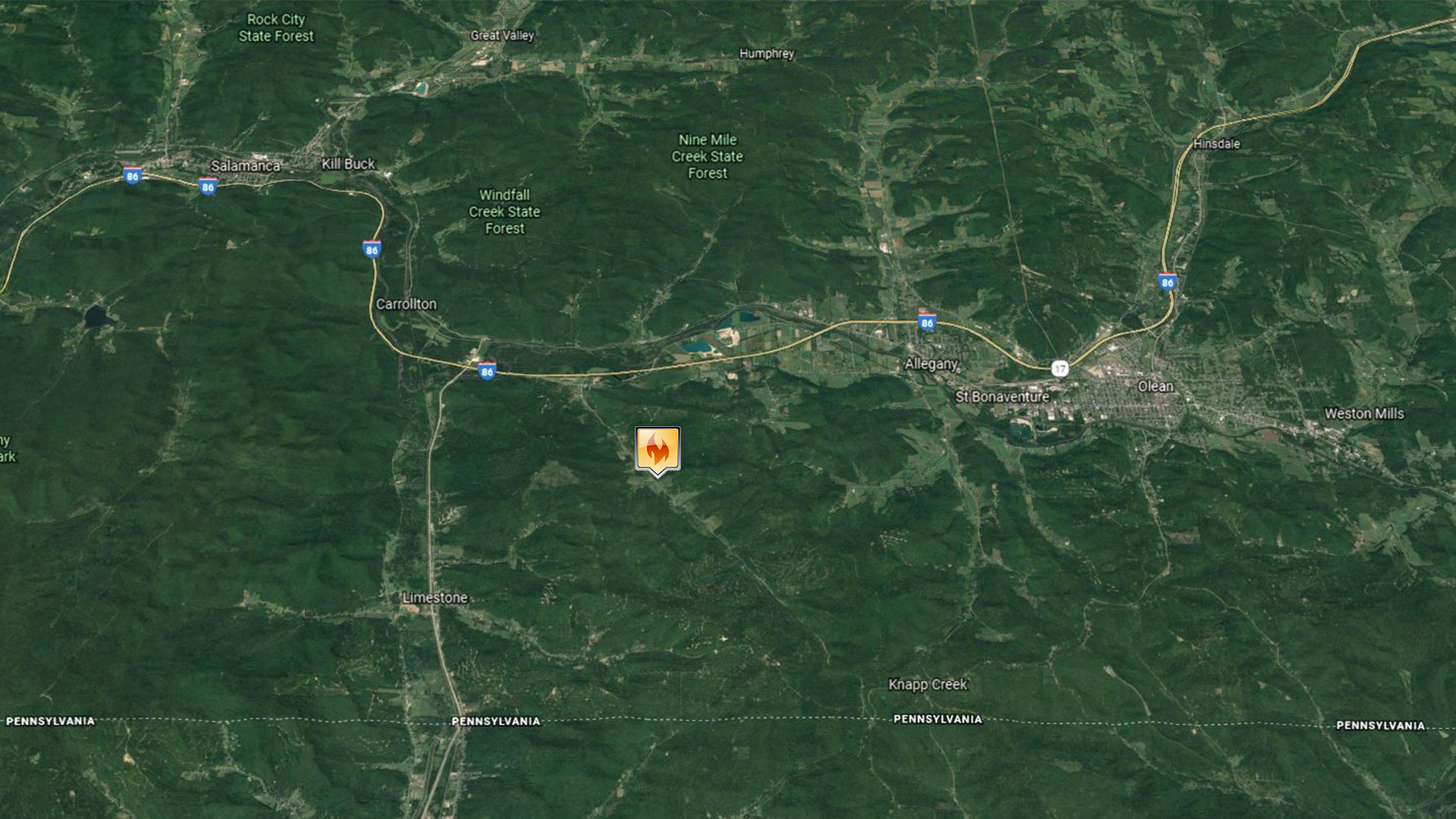 Oil Derrick Fire Keeps Cattaraugus County Crews Busy