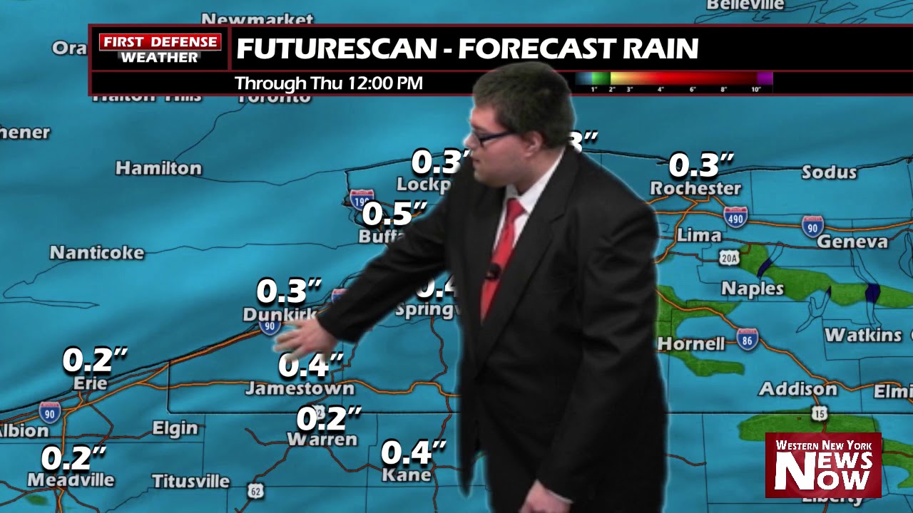 Widespread Rain Through The Afternoon, Sharply Colder And Windy By The Weekend
