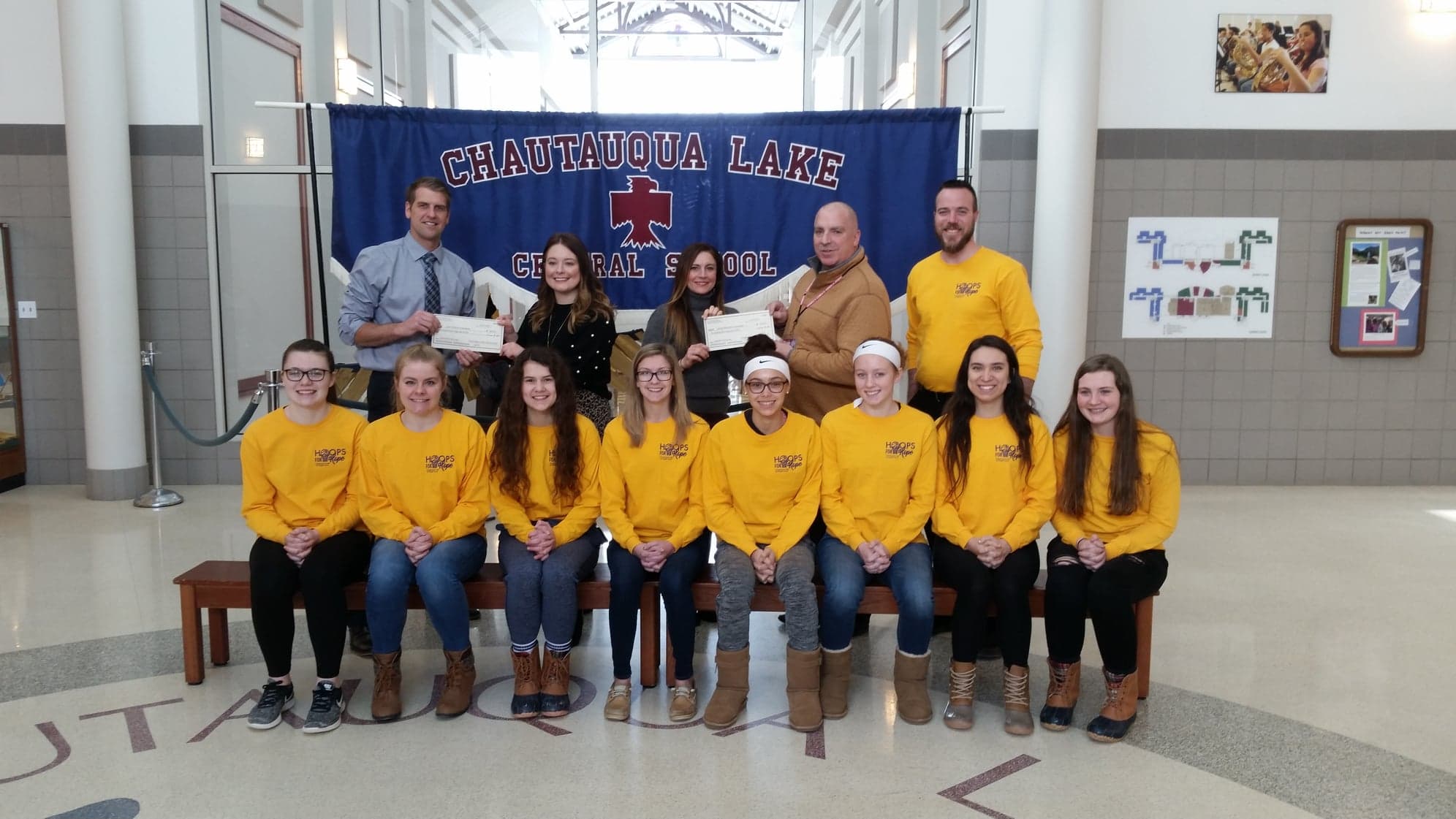 Chautauqua Lake Central School Girls’ Basketball Team Donates To Charities