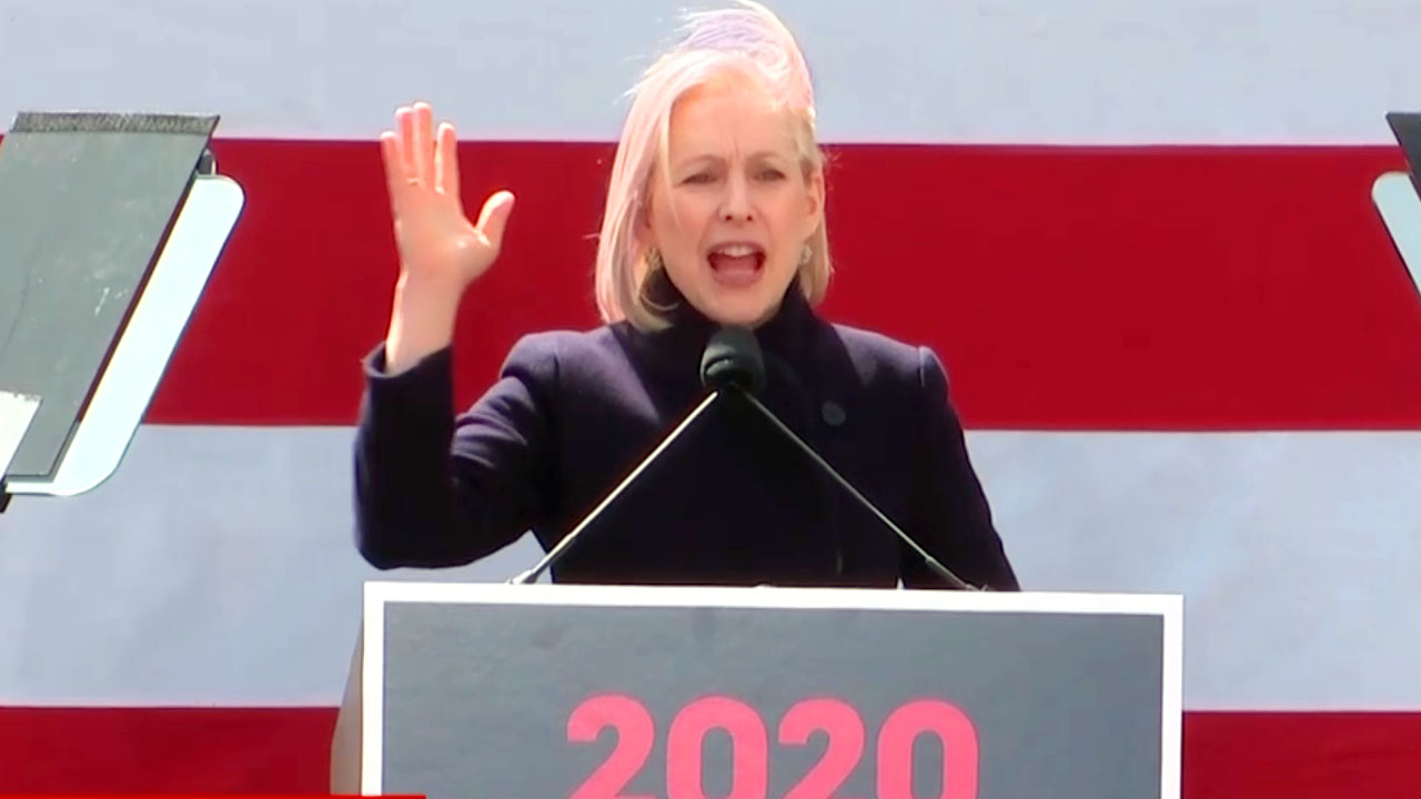 Gillibrand Kicks Off 2020 Campaign With Speech In Front Of Trump Hotel
