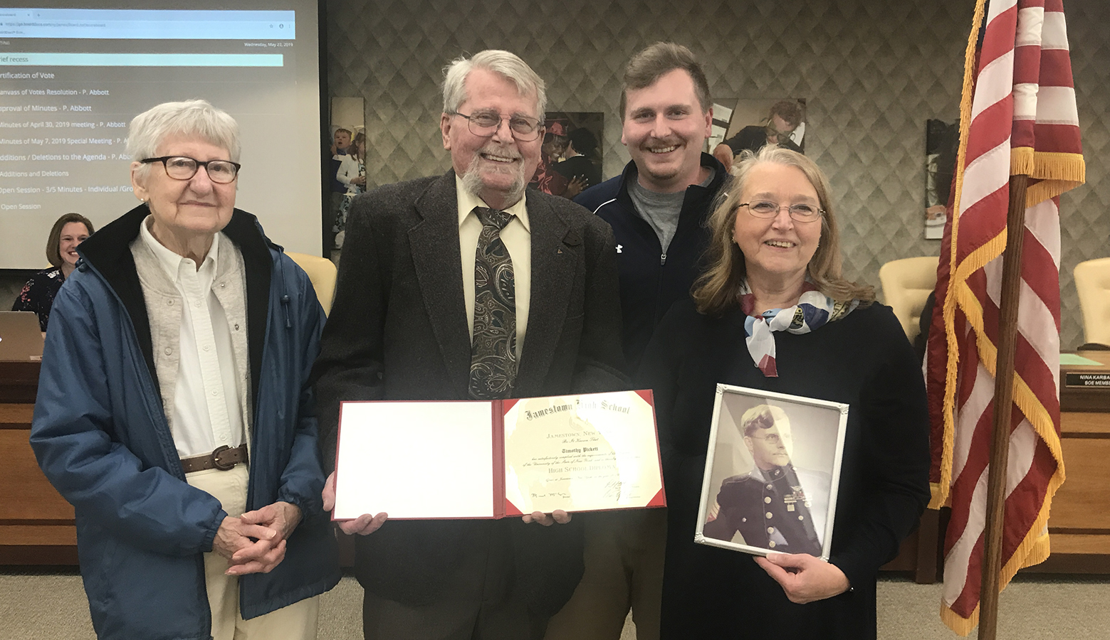 Local Vietnam Veteran Presented With Honorary Diploma