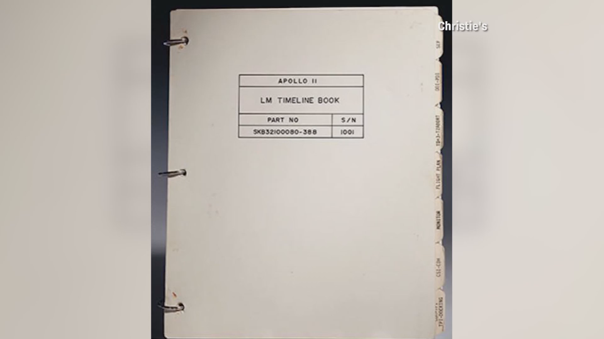 Apollo 11 Moon Landing Manual Up For Auction