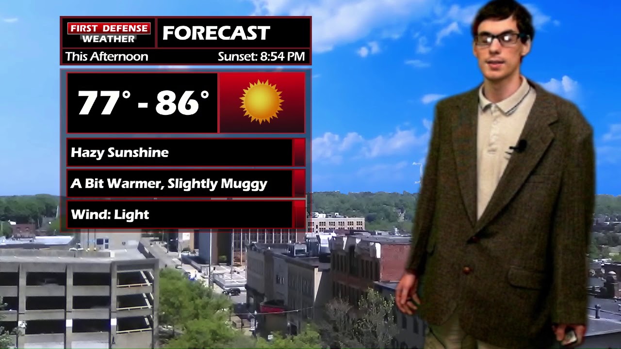 Another Sunny Day Today, Scattered Afternoon Storms Wednesday