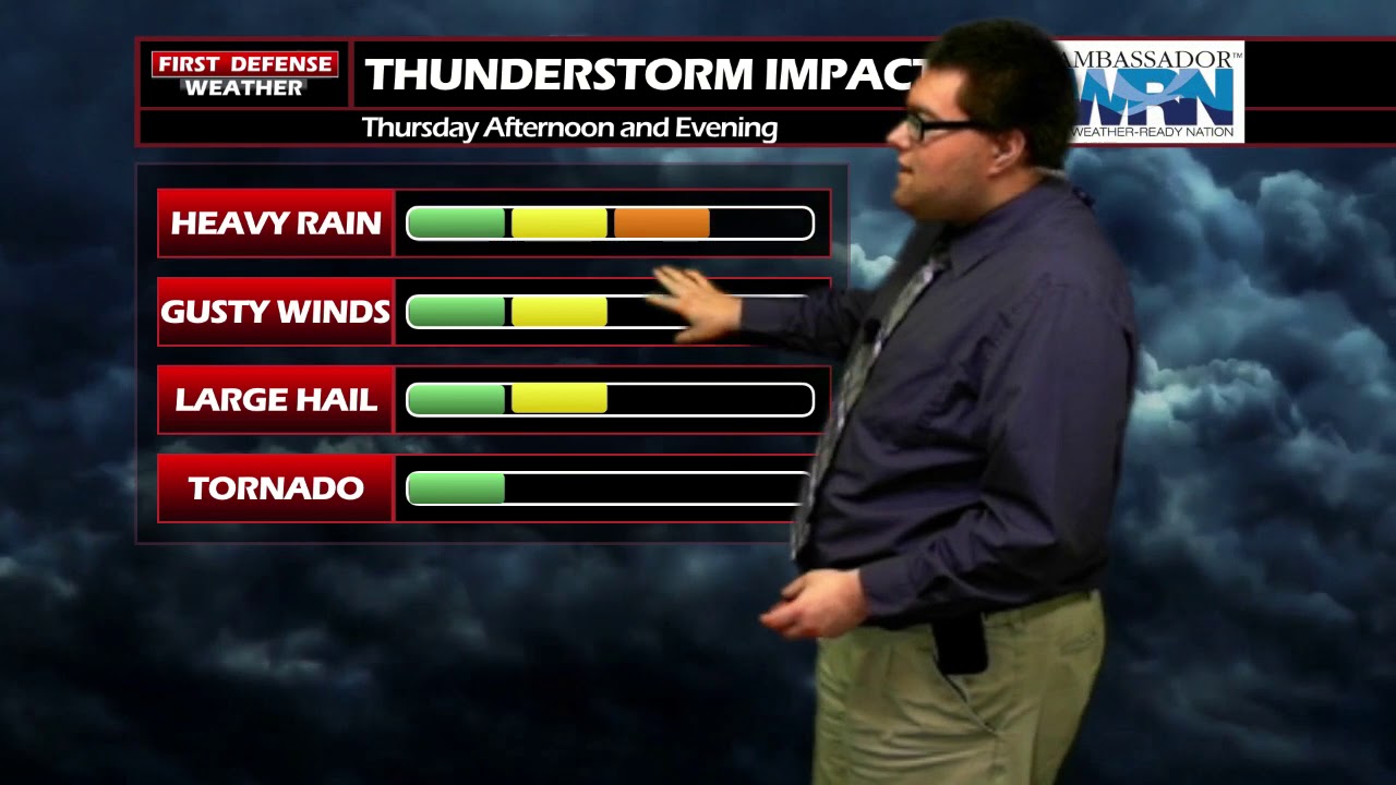 First Defense: Strong To Severe Thunderstorms Possible Thursday Afternoon