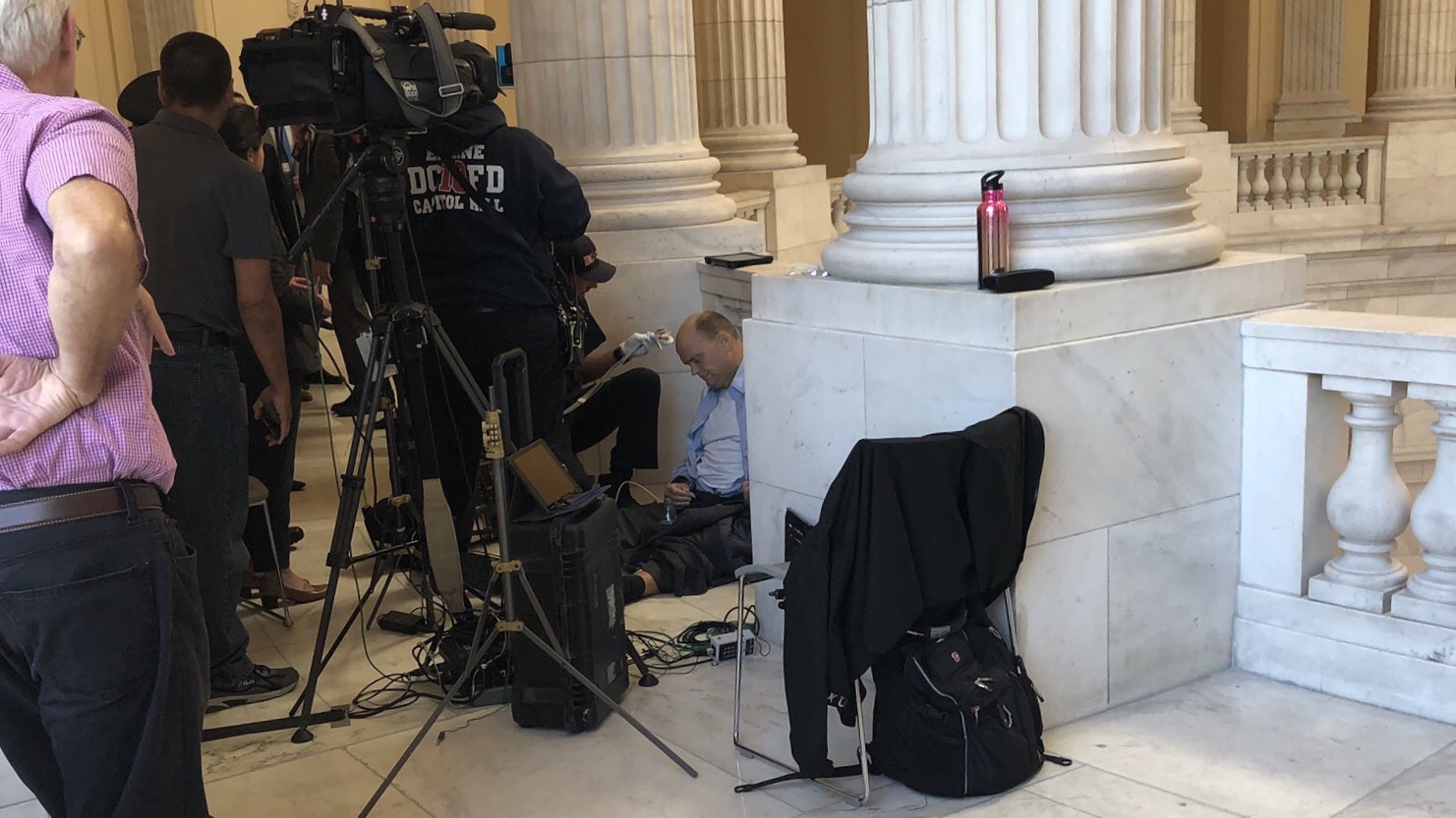 Reed Collapses In Capital Building