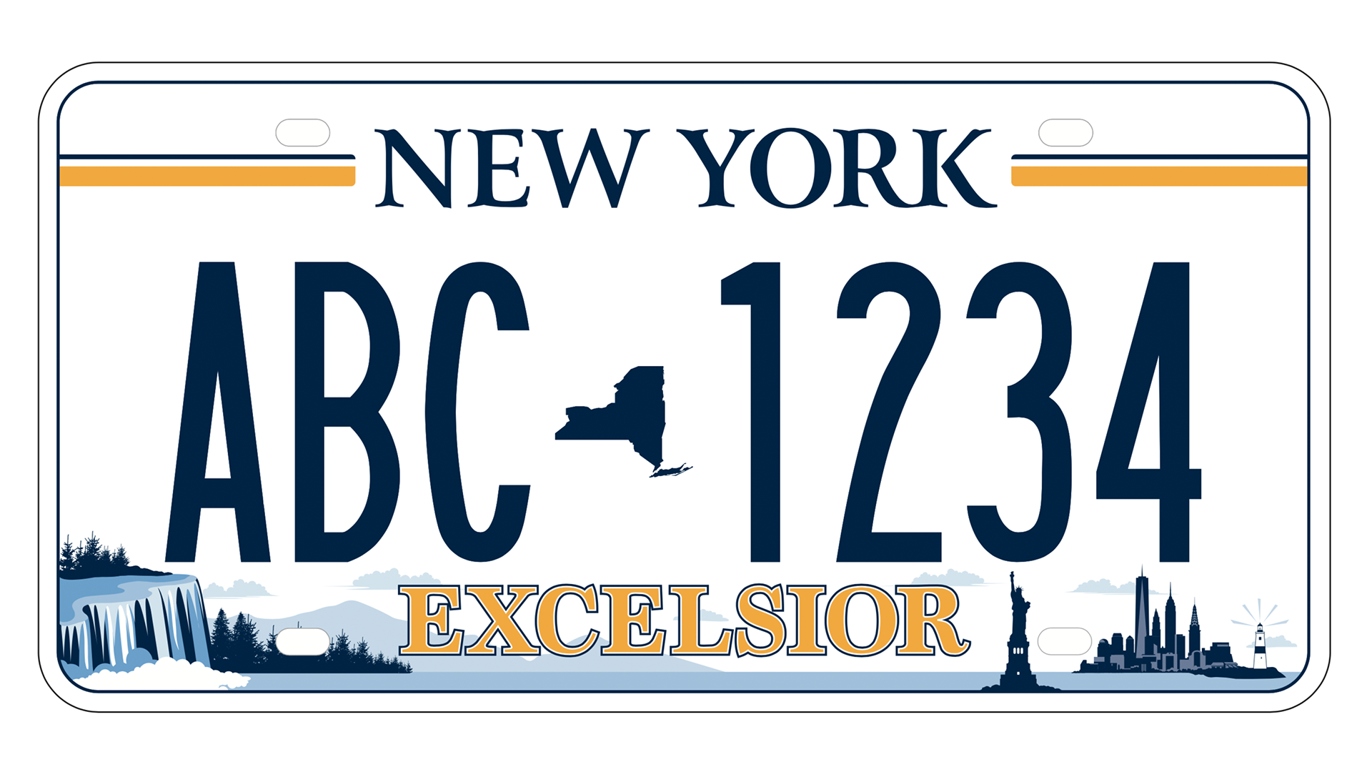 New Yorkers Choose New State License Plate Design