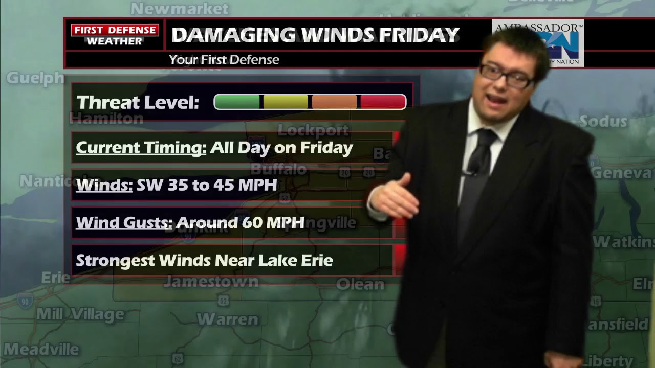 First Defense: Strong To Damaging Wind Gusts Likely Thursday Night Through Friday