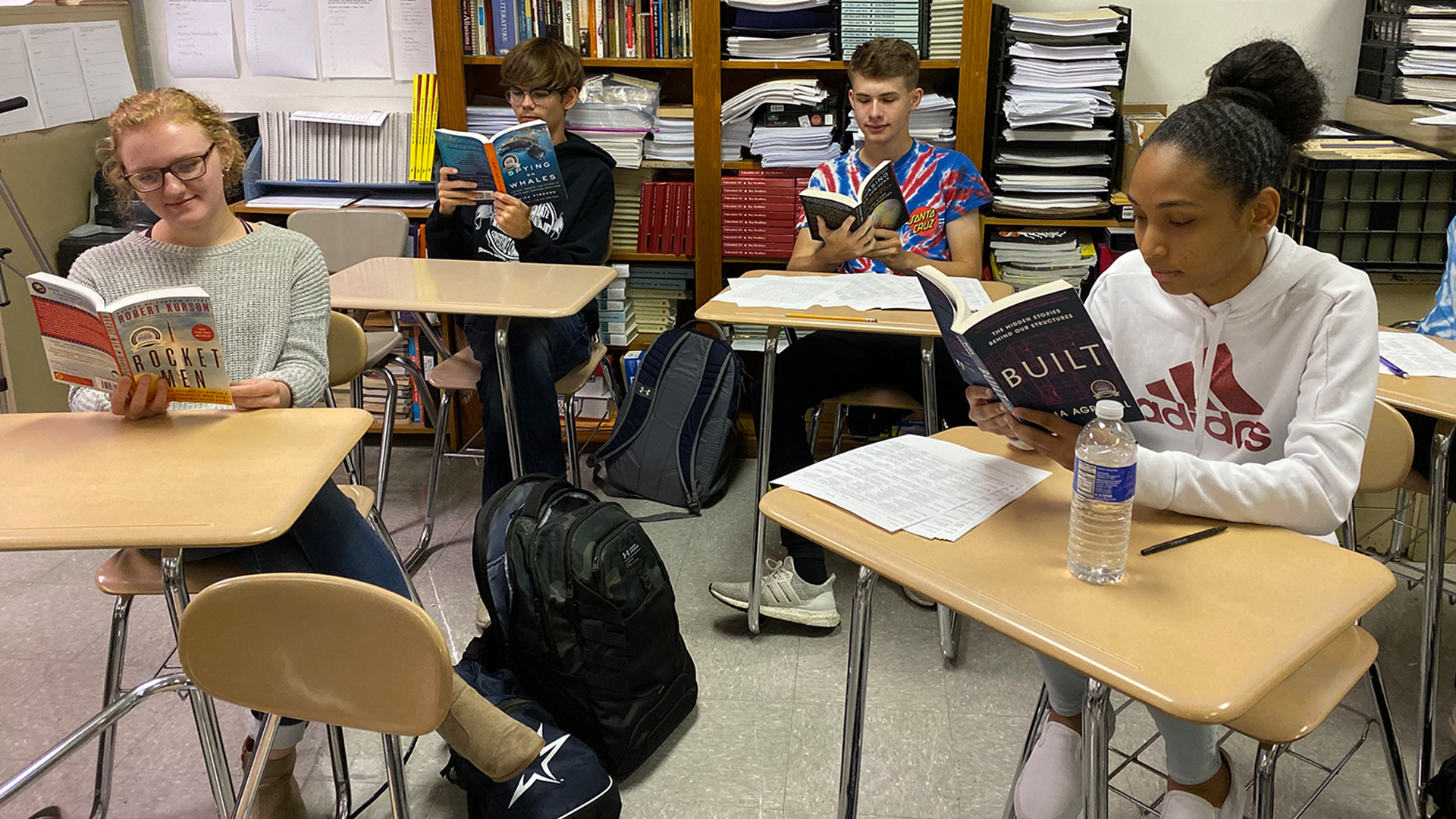 Jamestown High School Library Receives STEM-related Book Donations