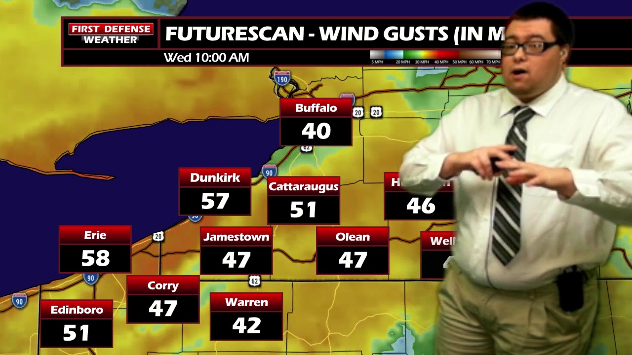 First Defense: Damaging Winds Likely Tomorrow, Lake Effect Snow Showers For Some Thursday