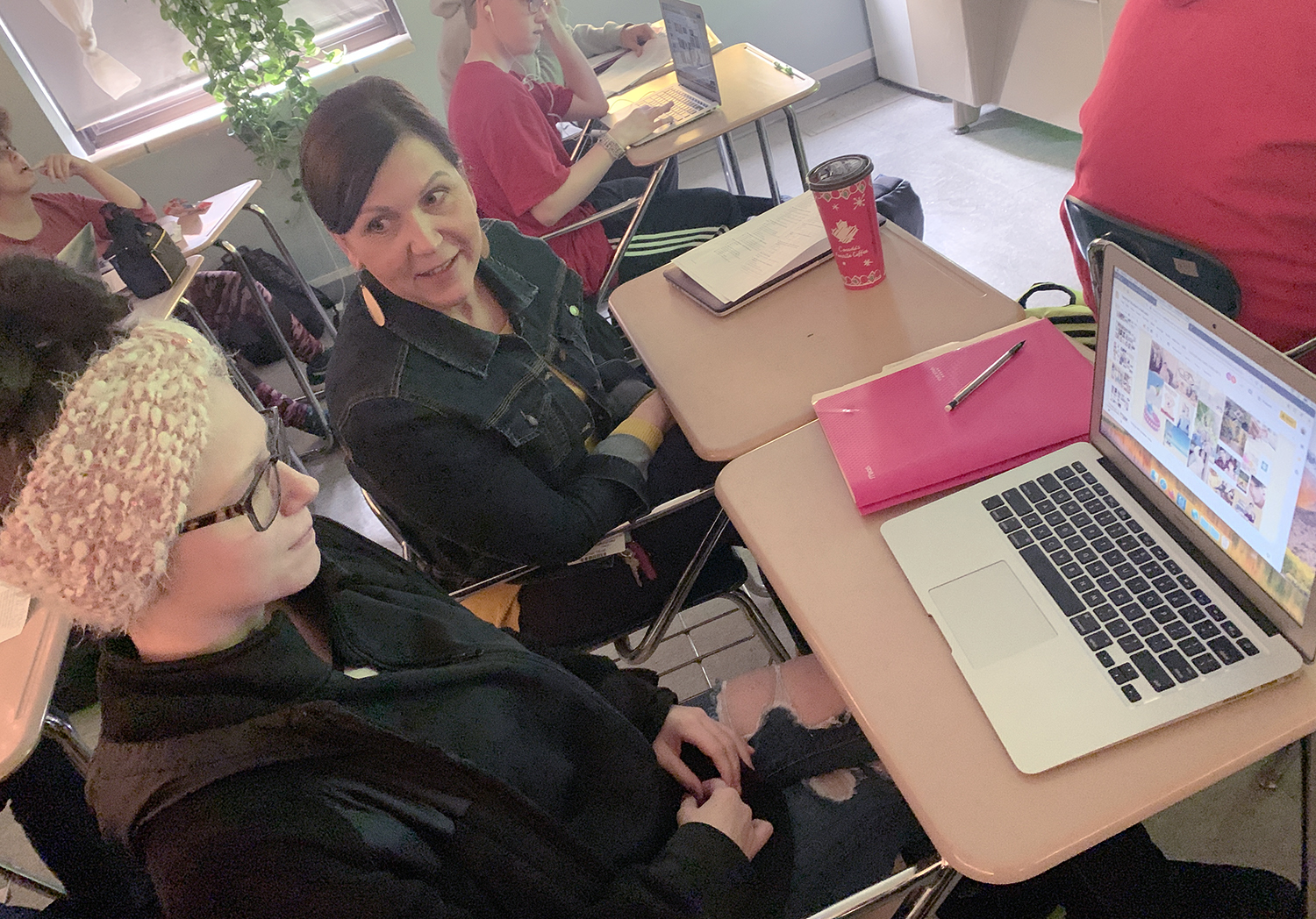 JHS English Students Interview Staff Through Innovative Project