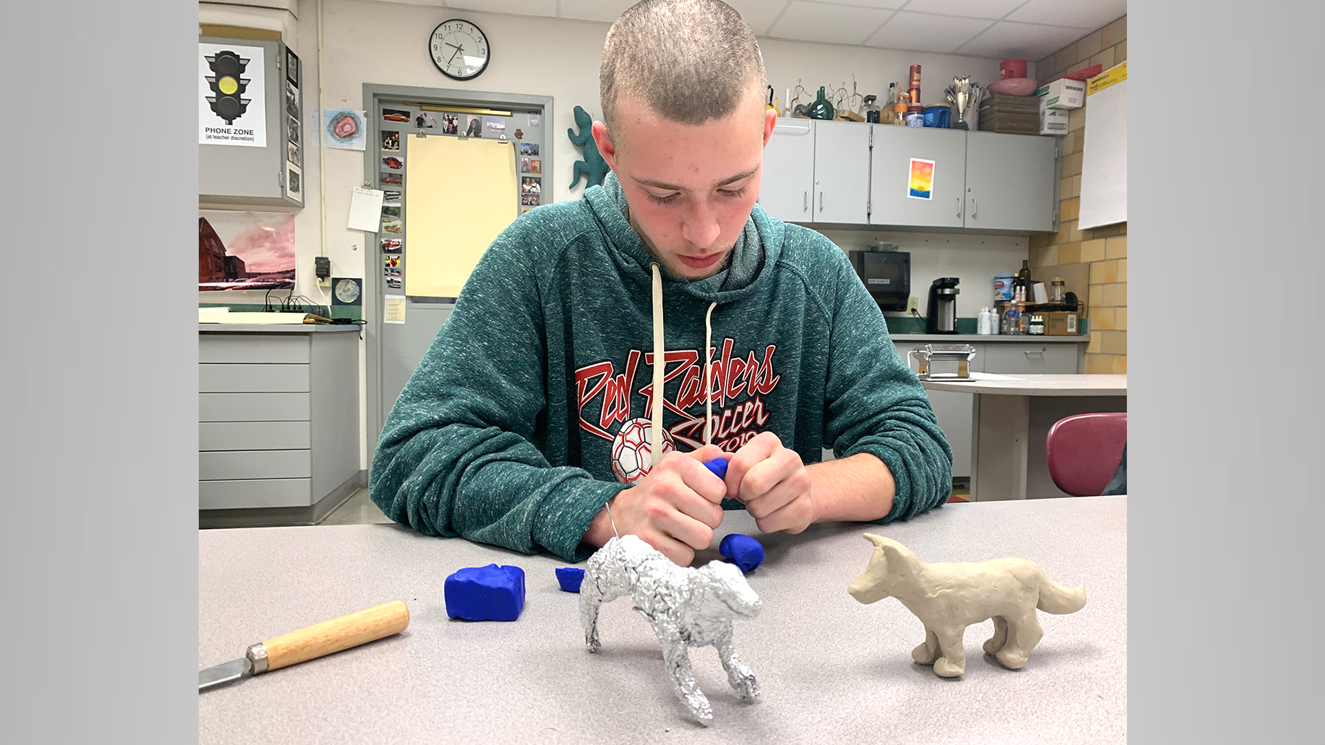 Jamestown High School Studio Art Class Teaches Sculpting, Art History