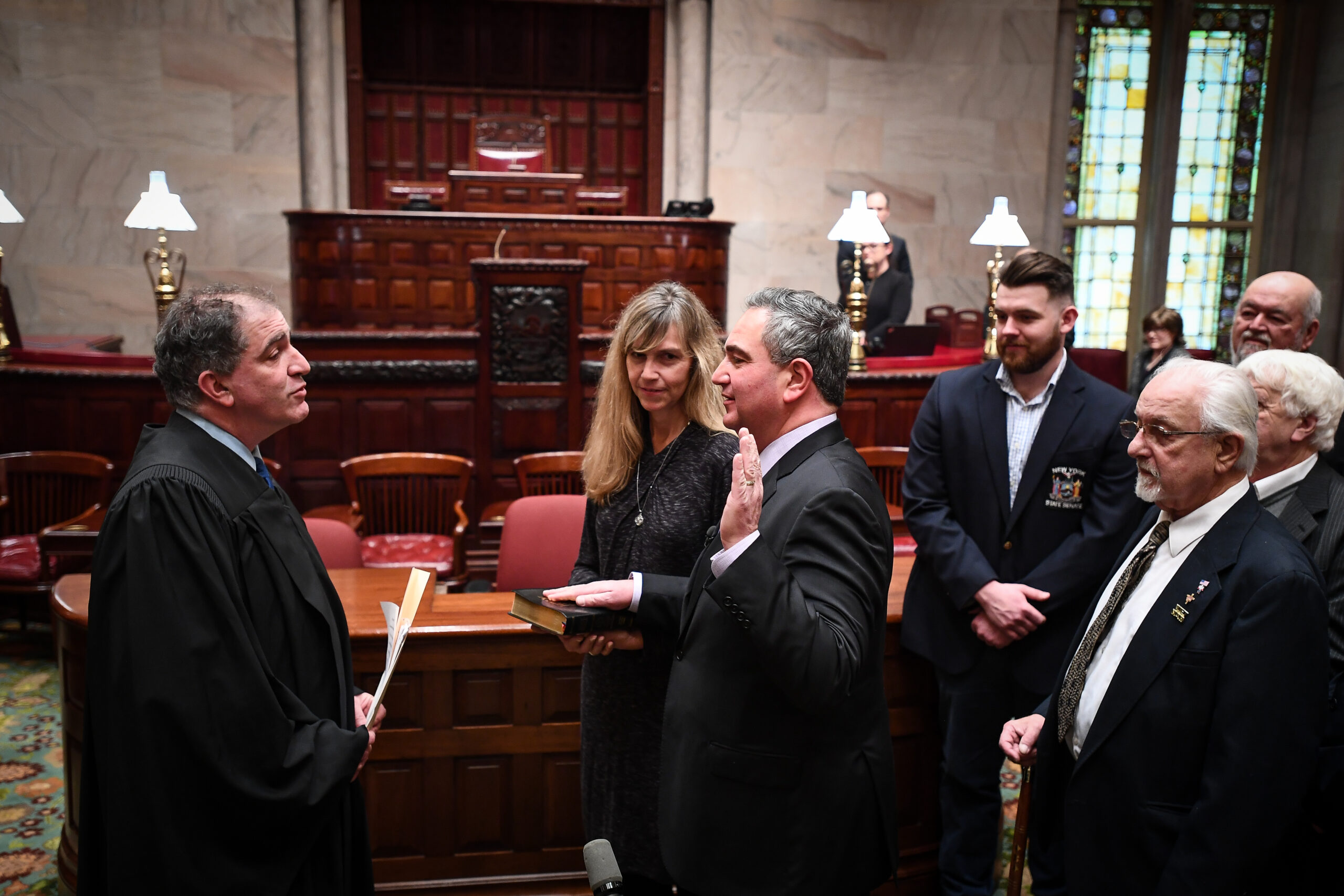 Borrello Takes Oath Of Office On New York State Senate Floor