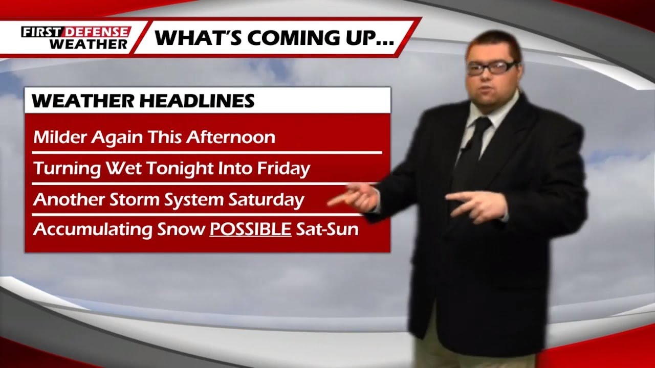 Quiet This Afternoon, Rain Returns Tonight With Another Snow Chance This Weekend