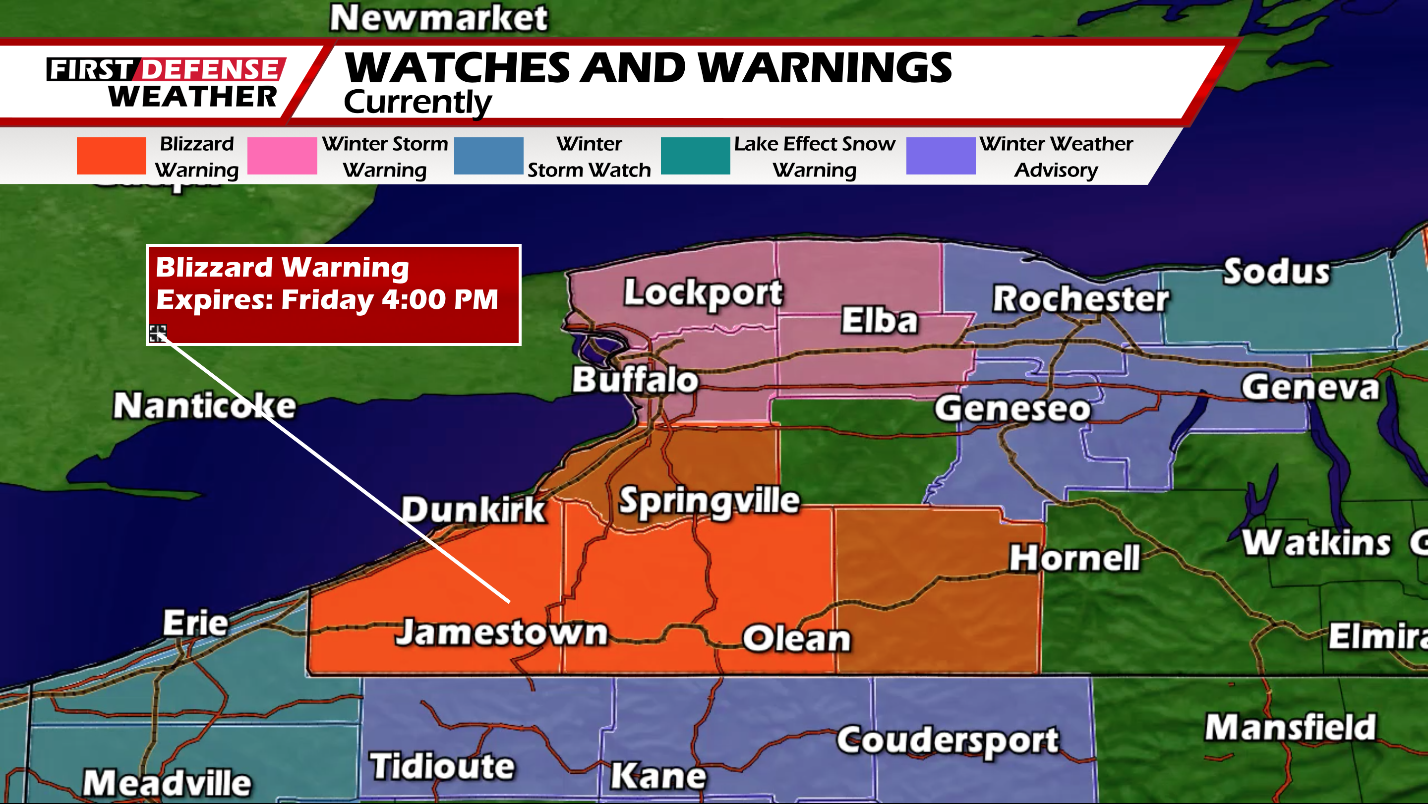 First Defense: Blizzard Warning In Effect For The Region Through Friday