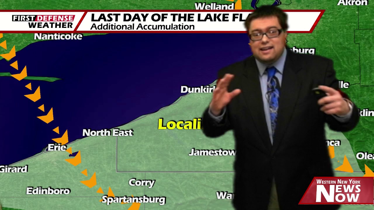 Lake Snow Flakes End Tonight, Better And Warmer Weekend Ahead