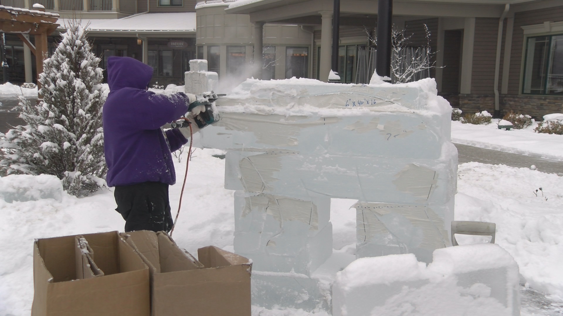 Work Underway To Setup Celoron’s Fire & Ice Celebration