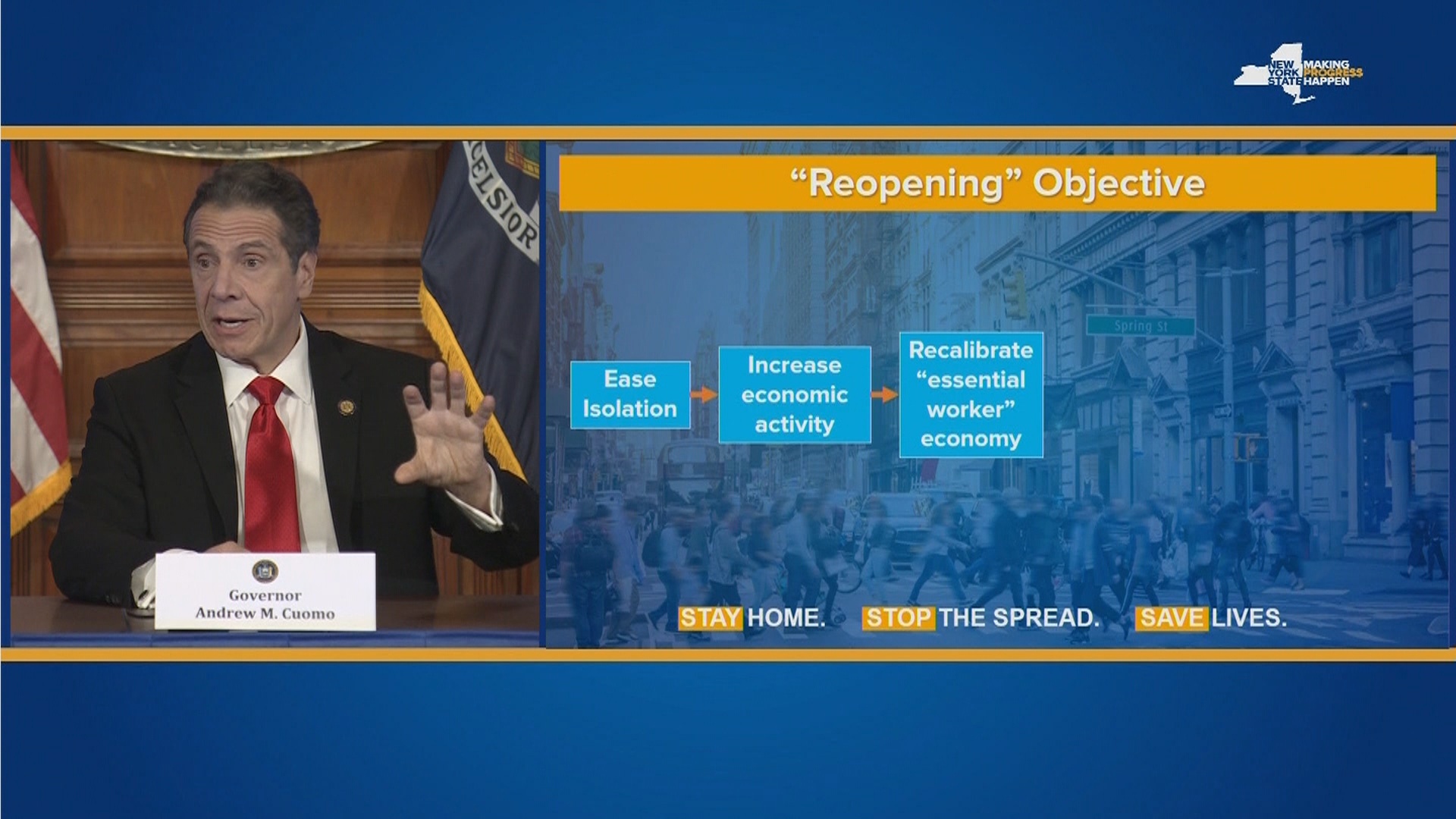 New York Governor, Other Regional Leaders Launch Reopening Plan