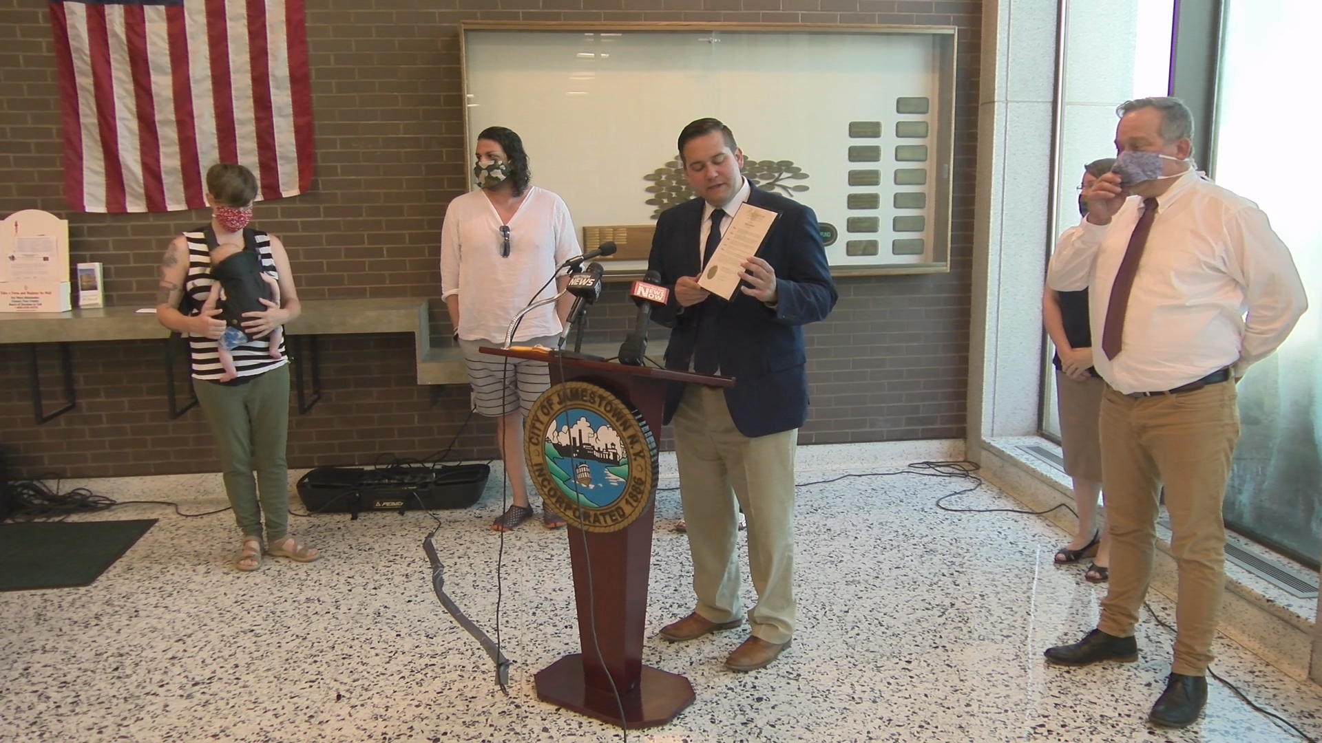 WATCH: Jamestown Mayor Declares June Pride Month