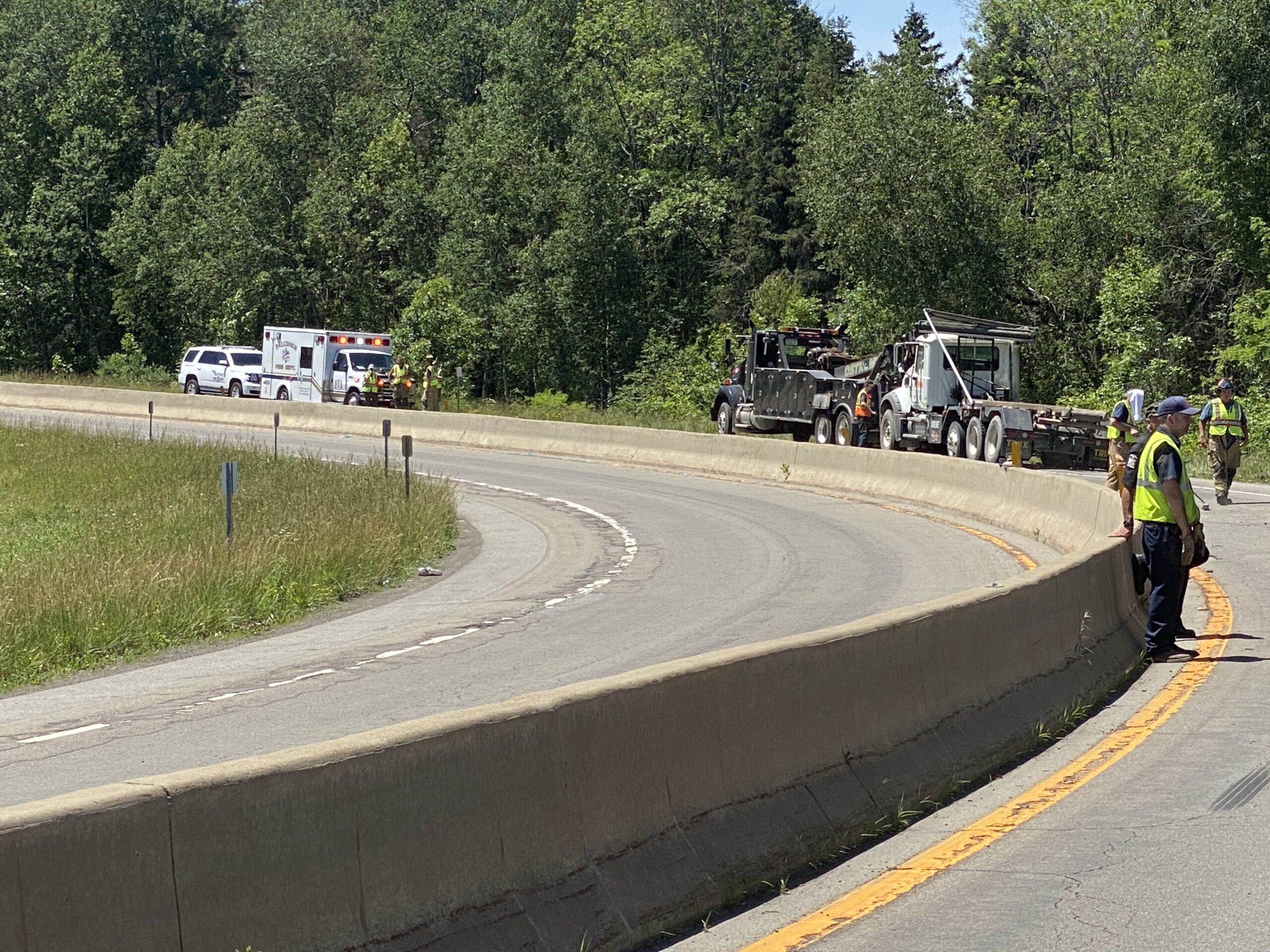 I-86 Westbound Exit 13 Closed For Hours Following Truck Rollover