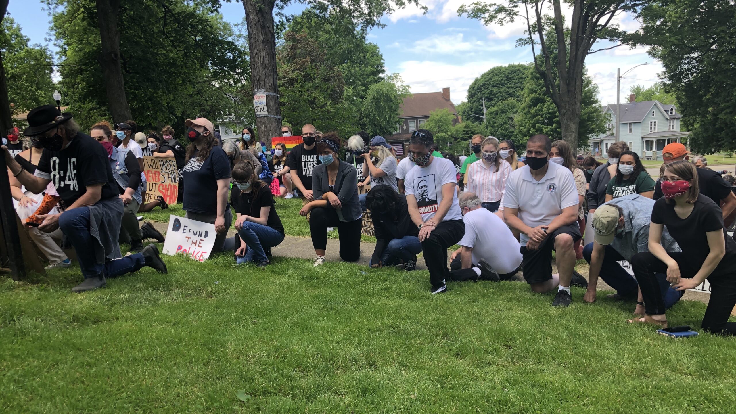WATCH: More Than 200 Gather In City Park To Oppose Racism, Seek Change