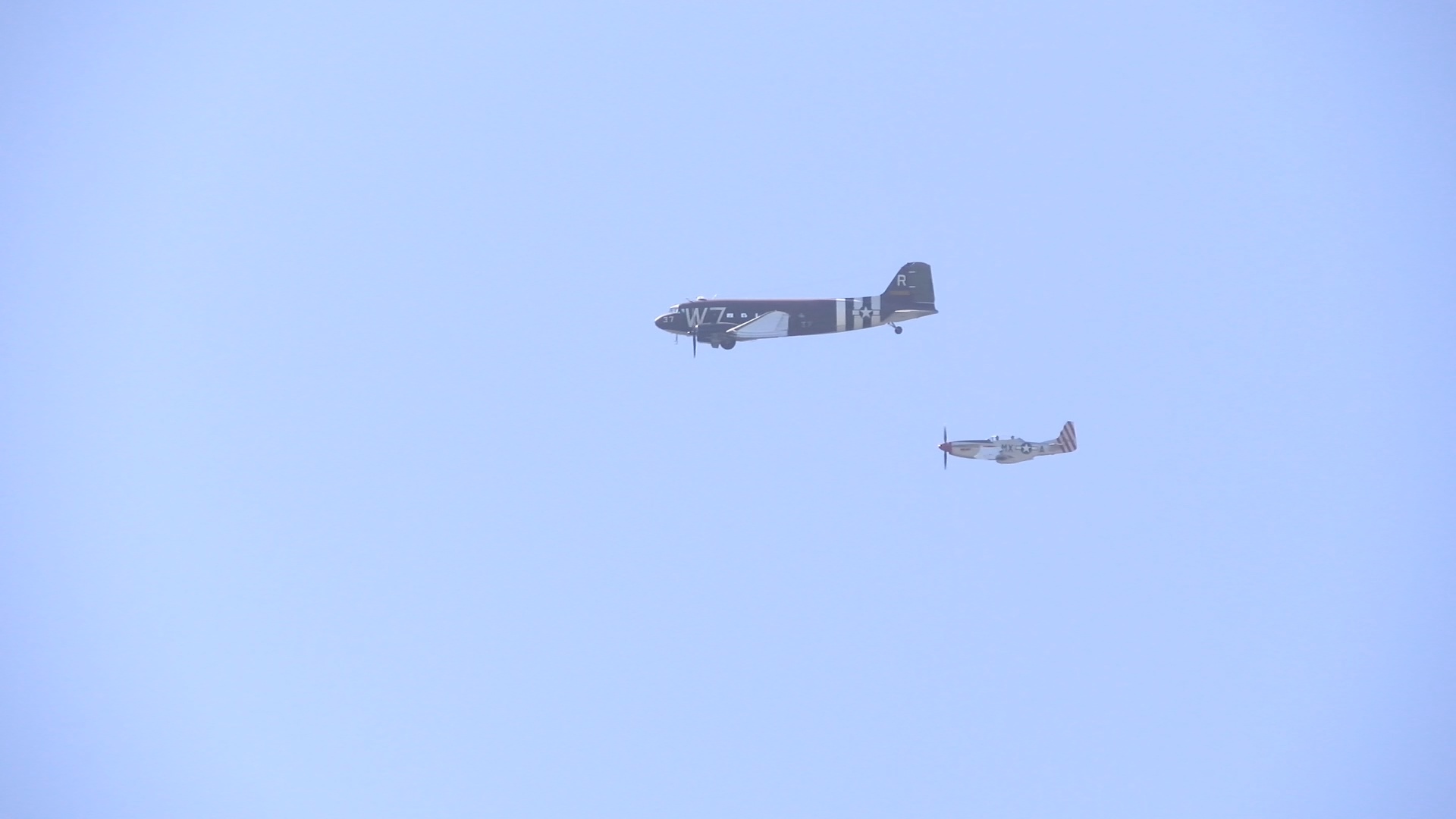 WATCH: WWII Era Flyover Honors First Responders, Essential Workers