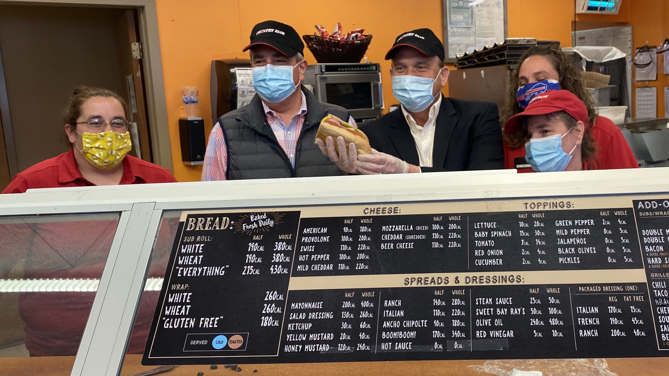 Senator, Congressman Join Country Fair Workers As They Discuss Cash Bonus Bill