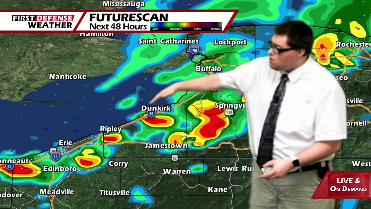 Tropical-Like Downpours For Some Today; Becoming Cooler This Week