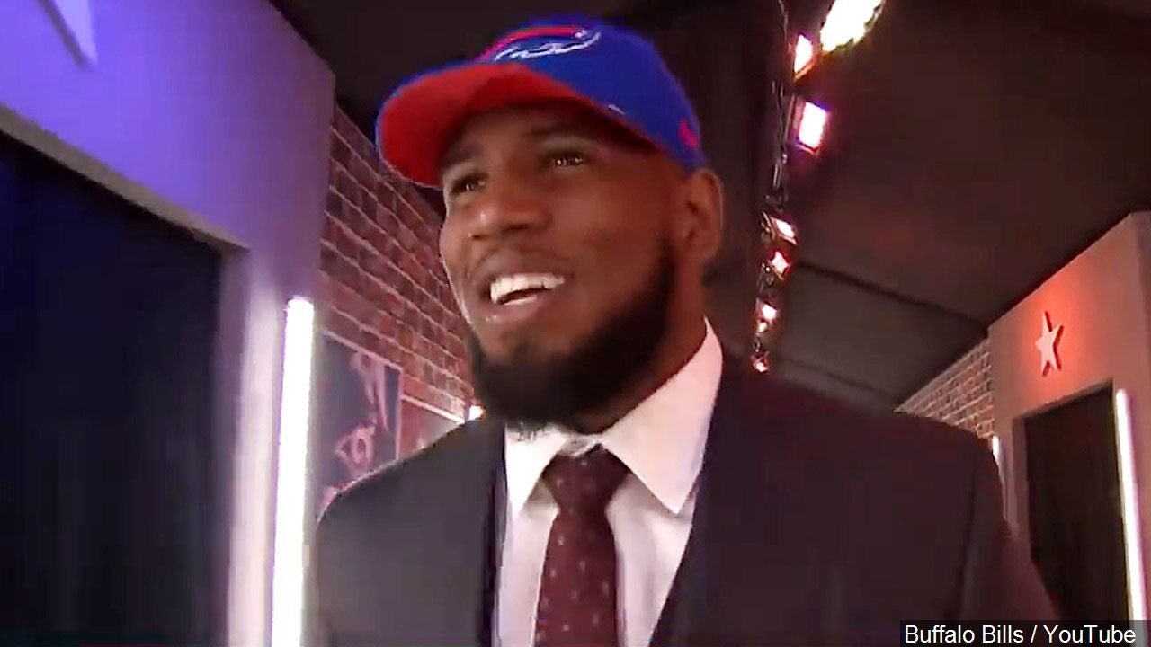 Ed Oliver, defensive tackle for the Buffalo Bills, Photo Date 4252019 (2)