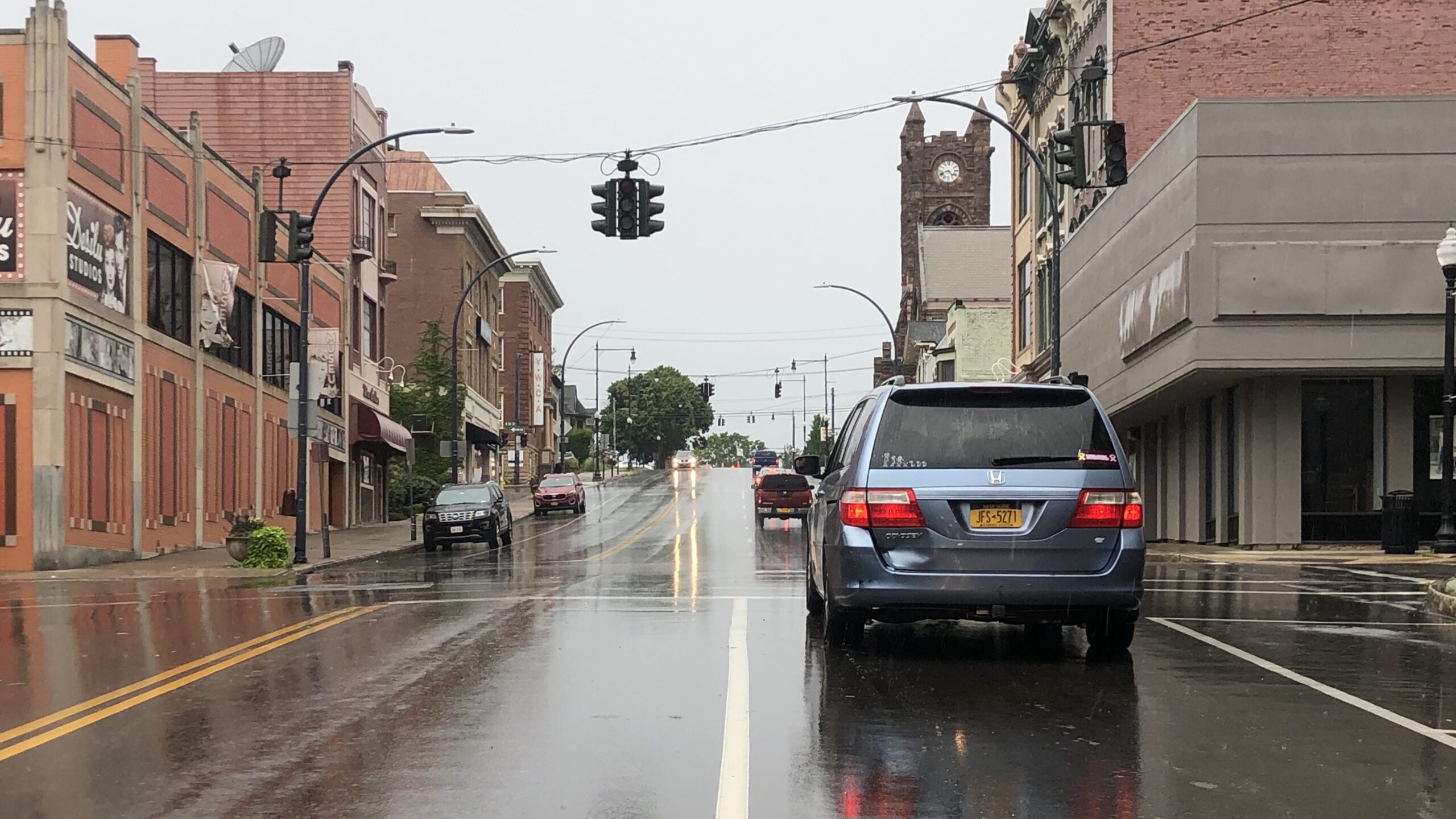 Downtown Jamestown Traffic Lights Lose Power Following Storm