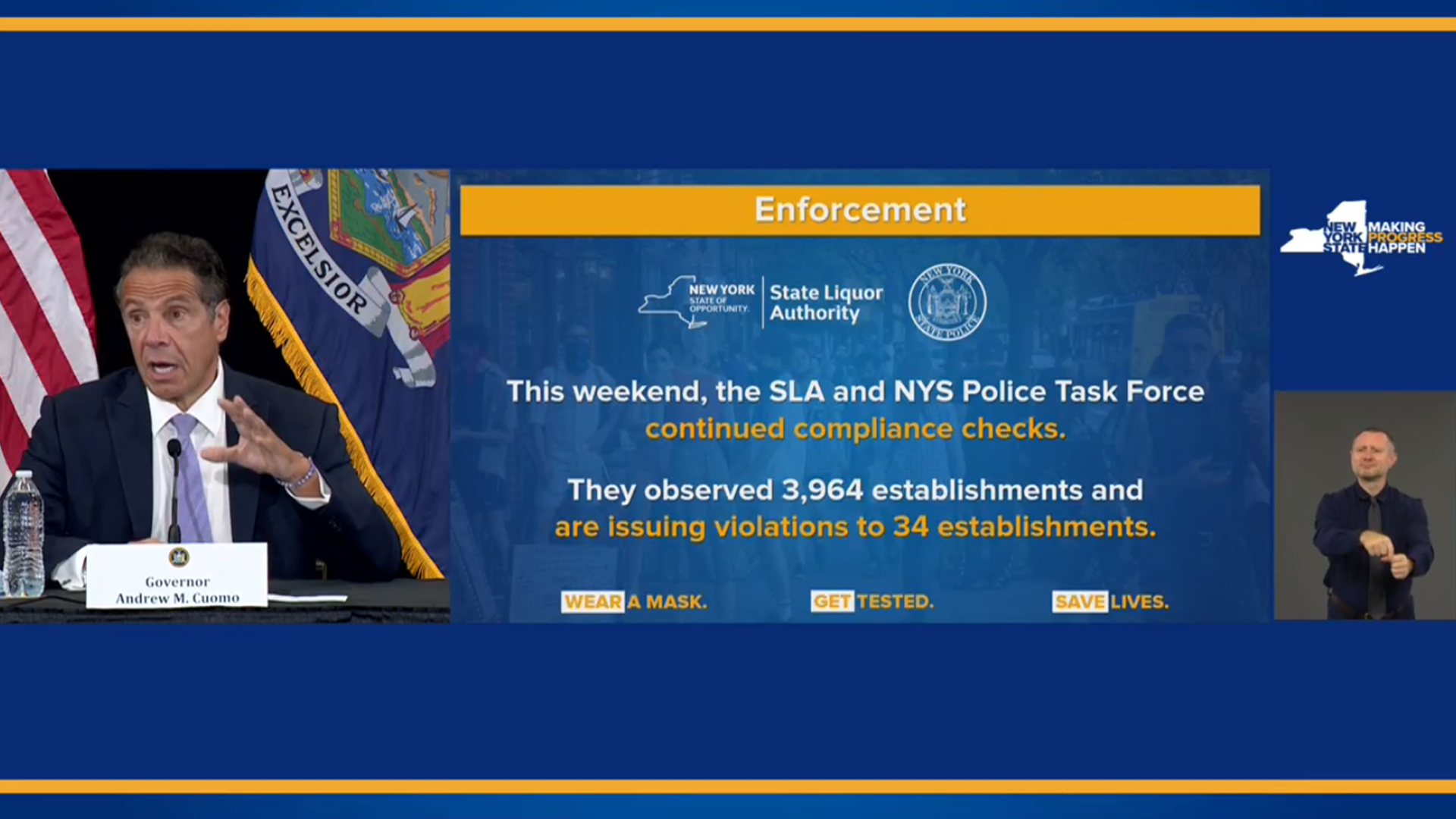 Cuomo Concerned About Western New York COVID-19 Cluster