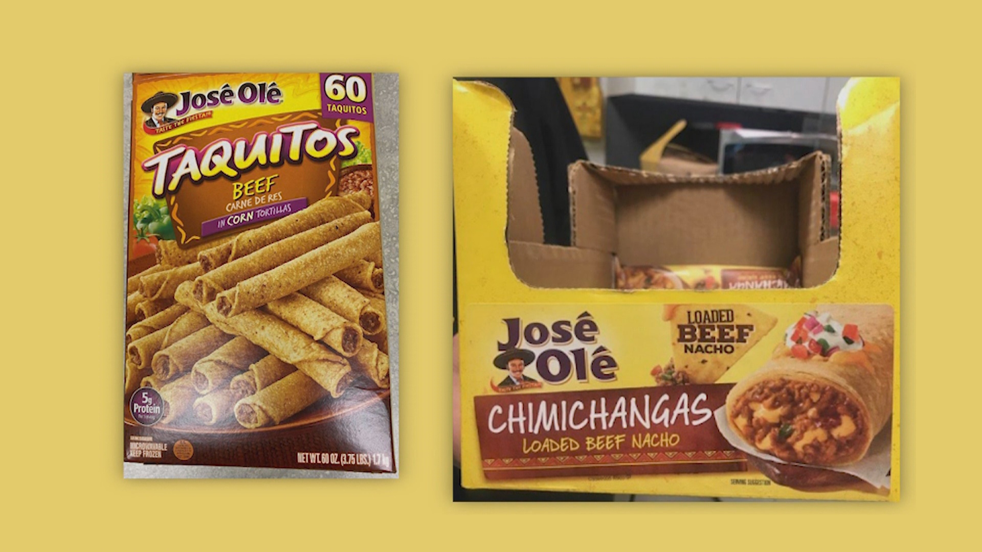 Recall Alert For Frozen Taquitos, Chimichangas