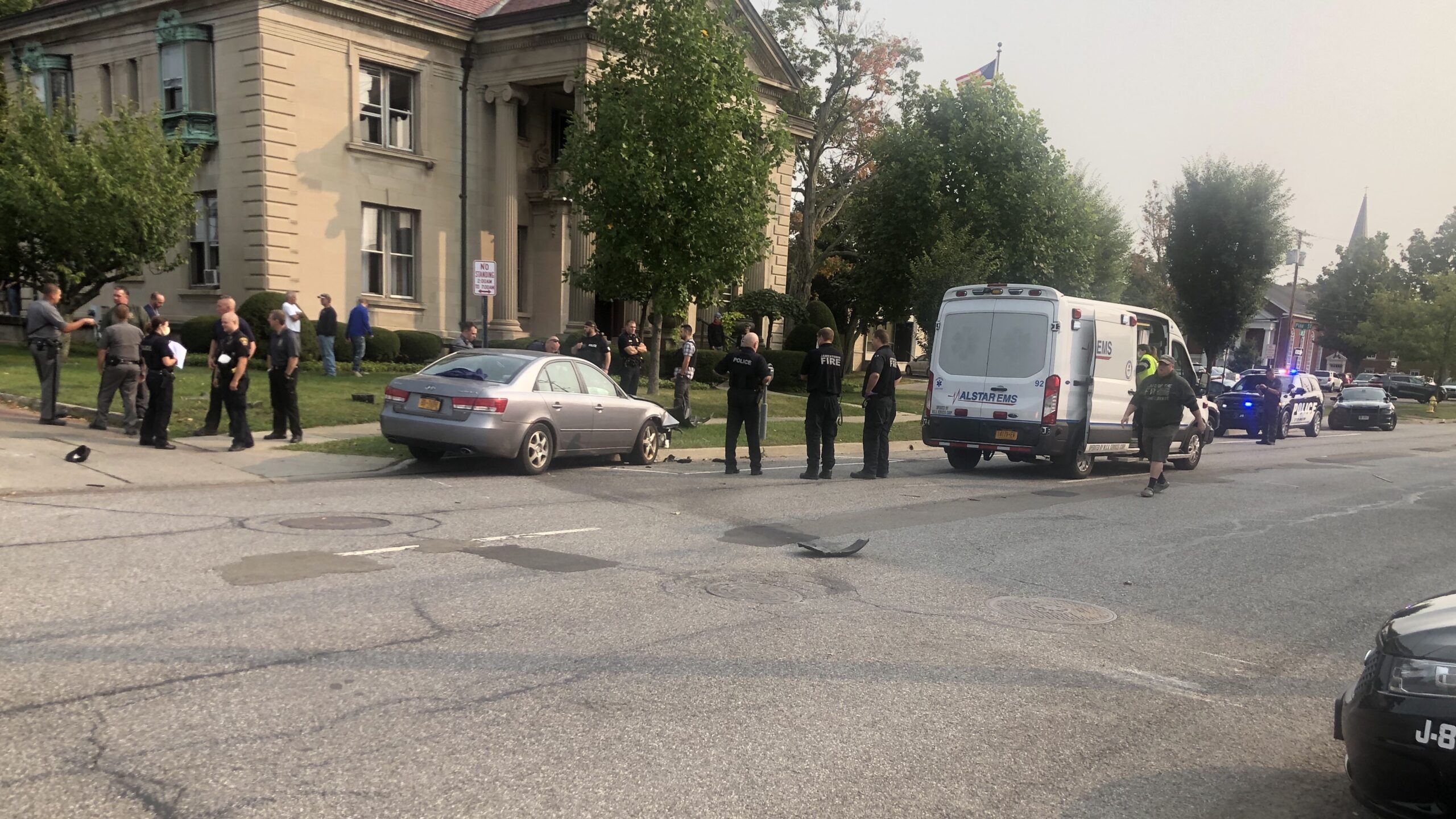 Apparent Vehicle Pursuit Ends In Crash On Fifth Street