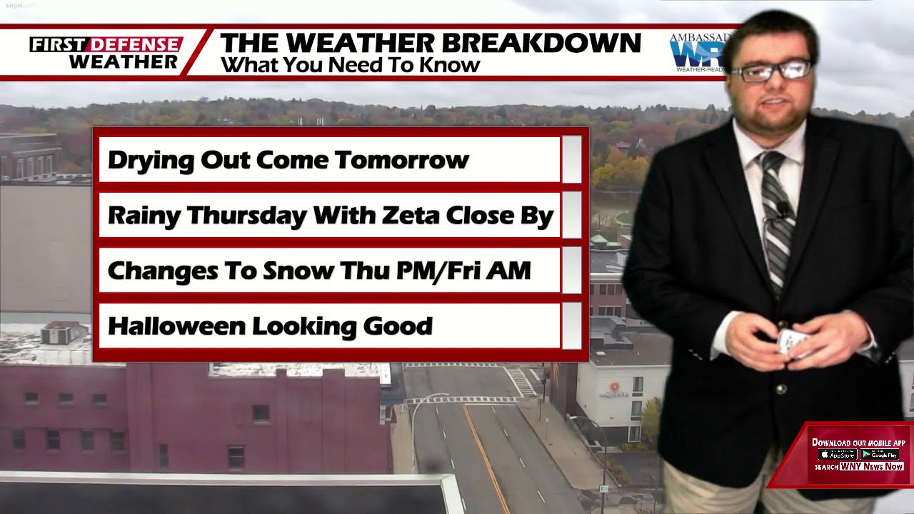 Drying Out Wednesday; First Snowflakes Possible Late Week