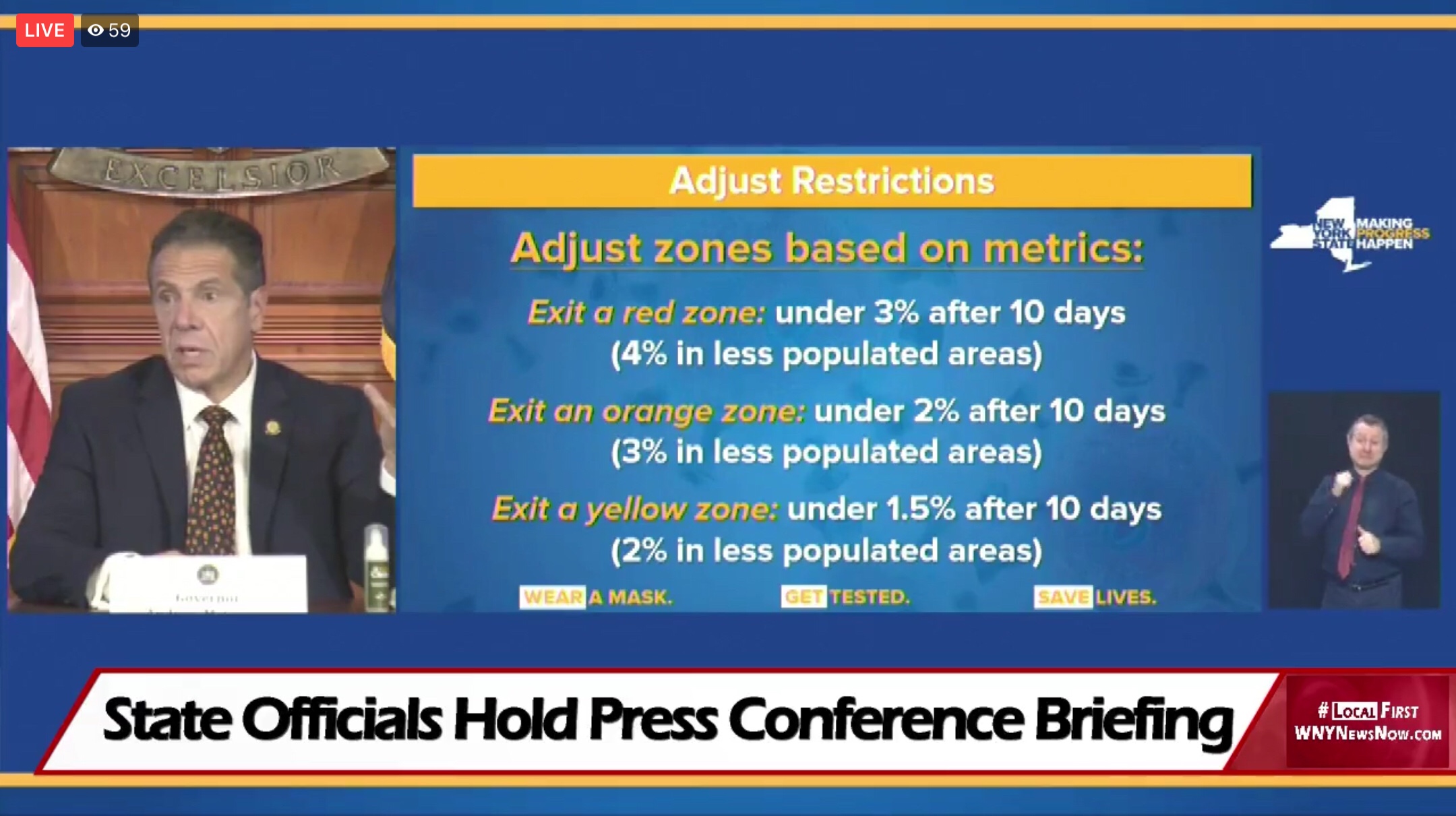 Governor Announces Adjustments To COVID-19 Hot Spot Restrictions