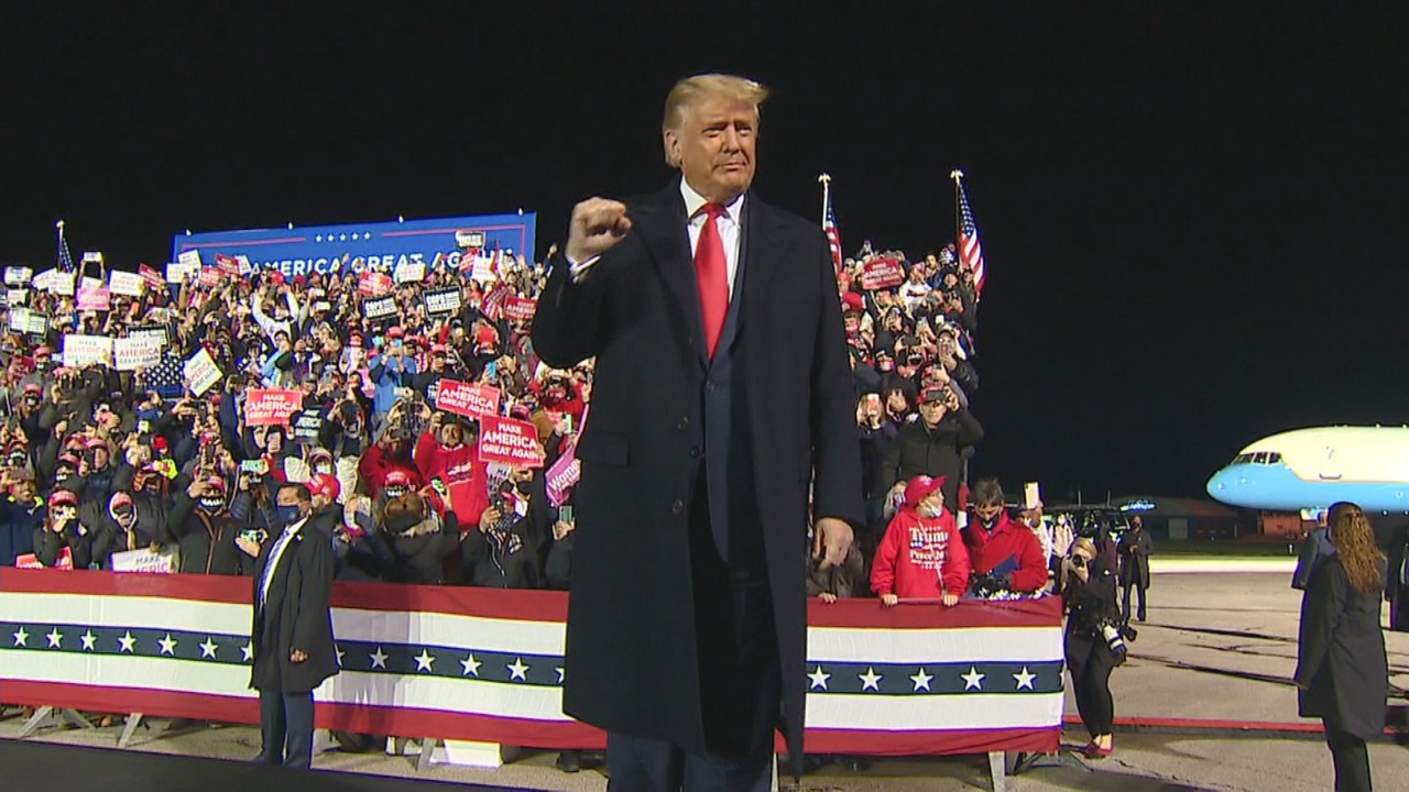 President Trump Campaigns In Erie, Calls For States To Reopen