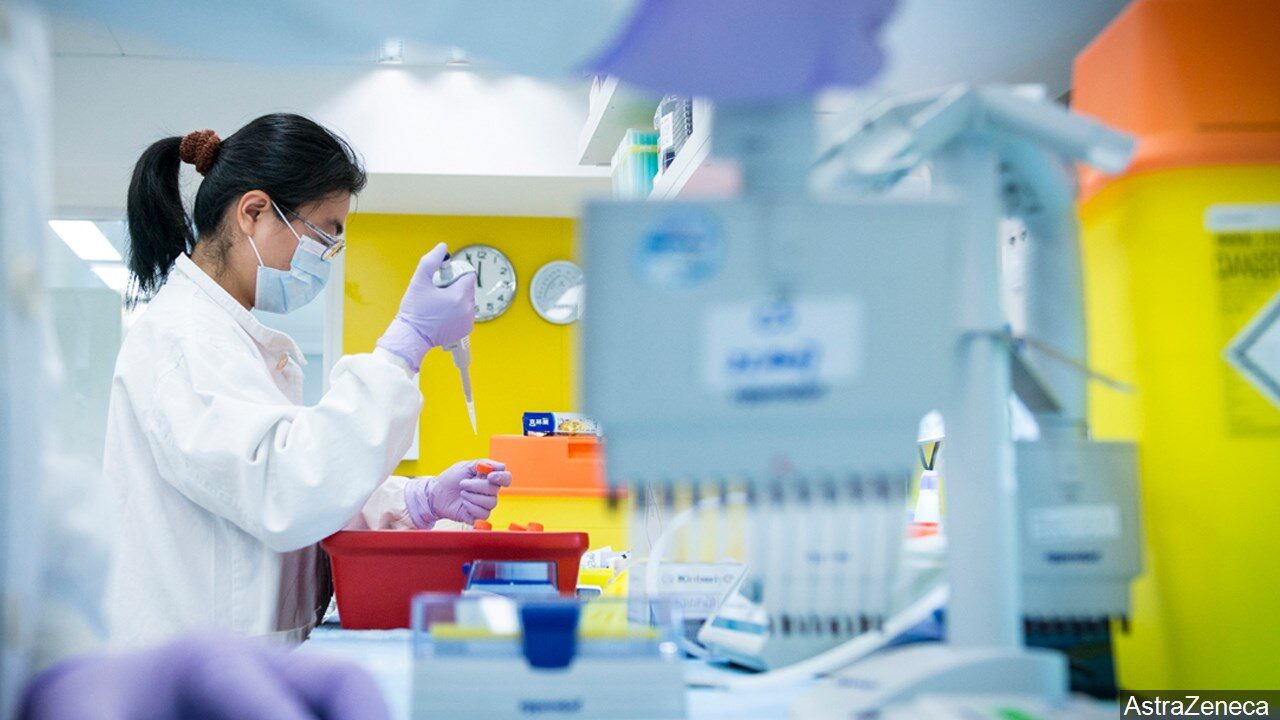 Laboratory testing at AstraZeneca