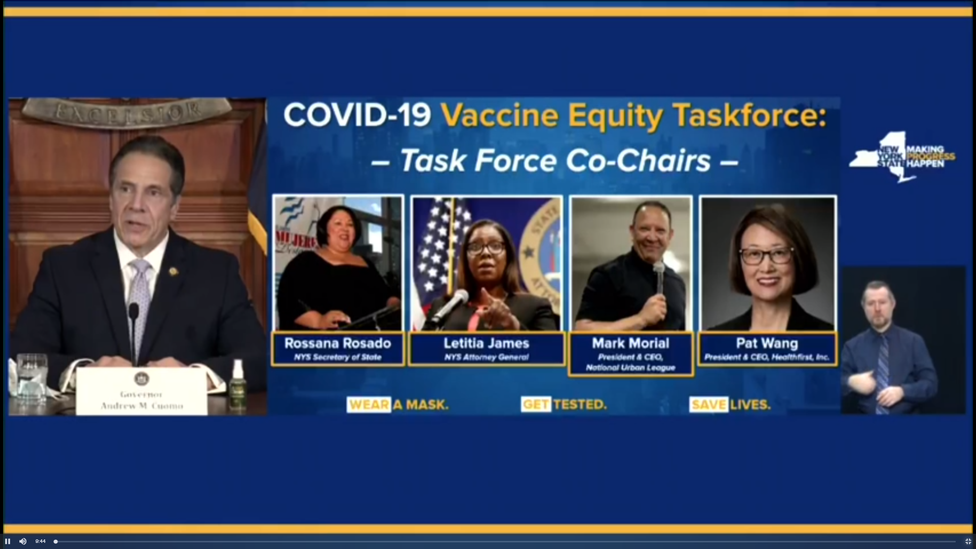 Governor Cuomo Launches COVID-19 Vaccine Equity Taskforce