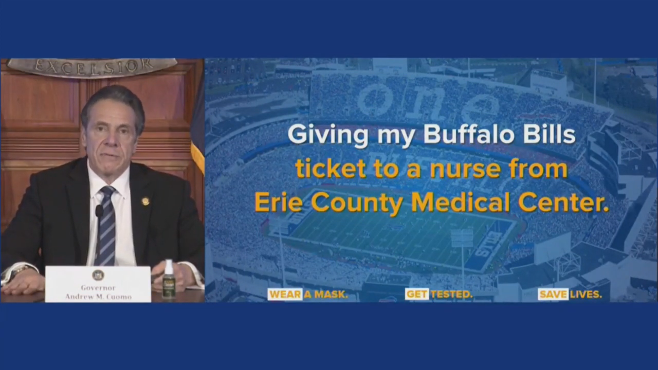 Cuomo Not Attending Saturday’s Bills Game, Giving Ticket To Nurse