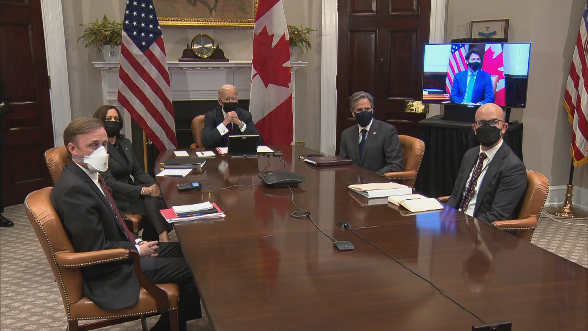 More Policy, Less Pomp As Biden And Trudeau Meet Virtually