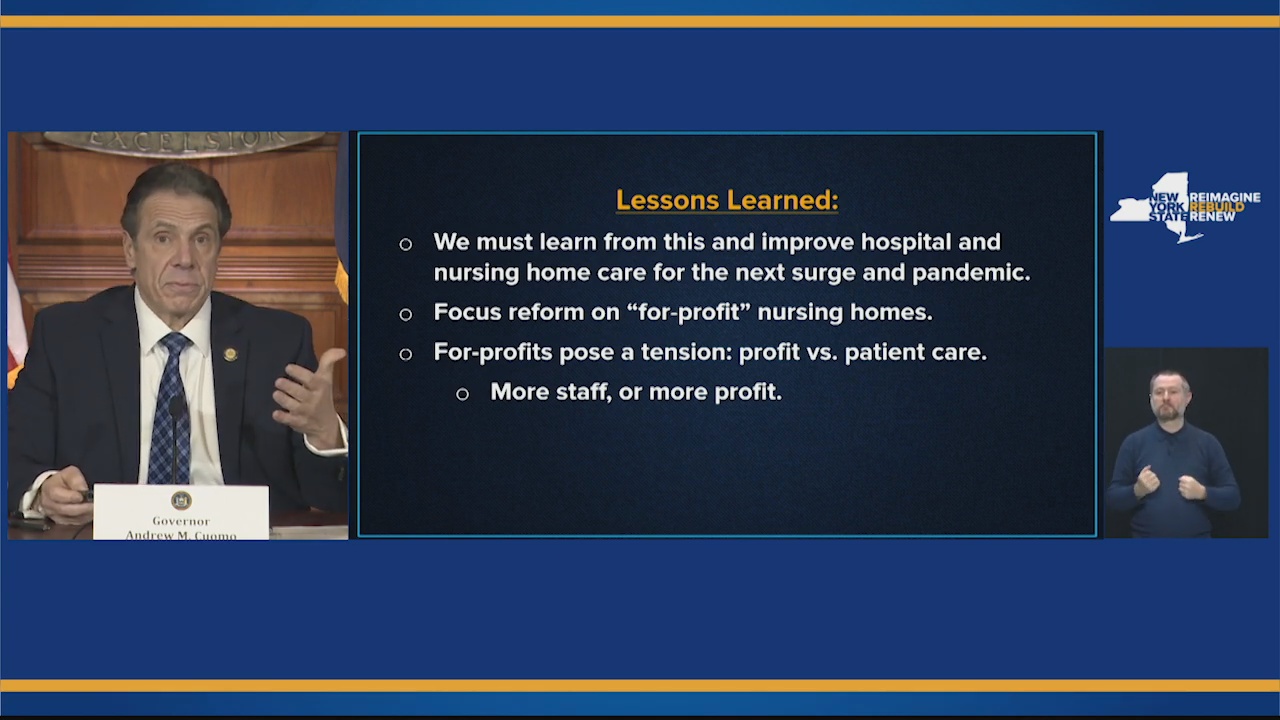 Governor Eyes For-Profit Nursing Home Reforms