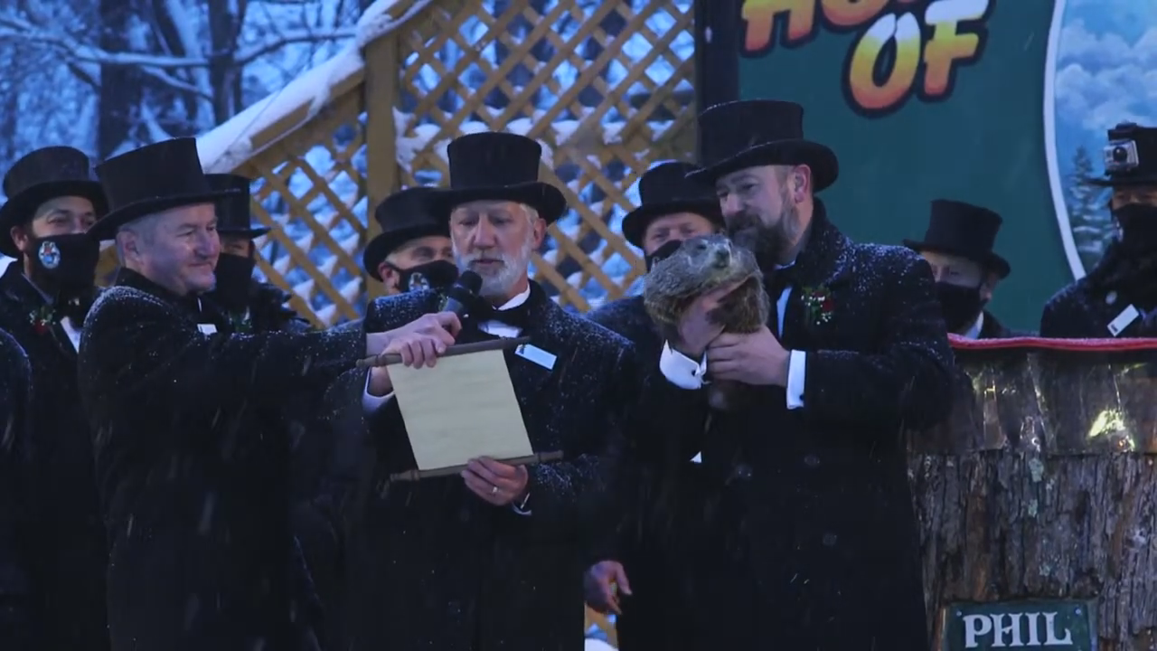Punxsutawney Phil Sees Shadow, Predicts Six More Weeks Of Winter