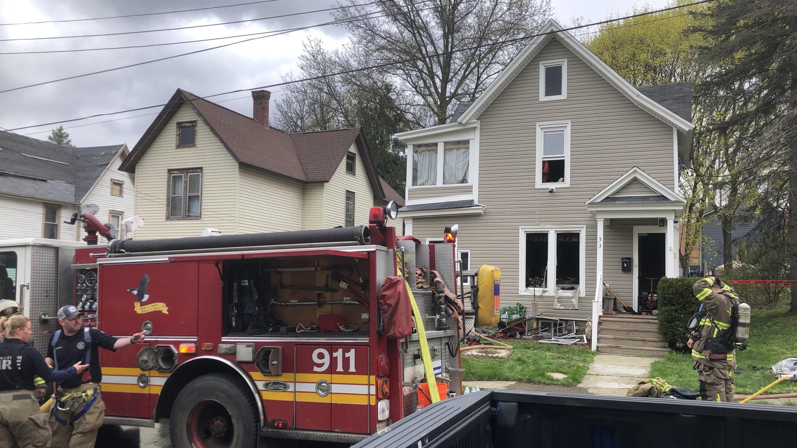 Two Taken To The Hospital Following Tuesday Afternoon Fire In Jamestown