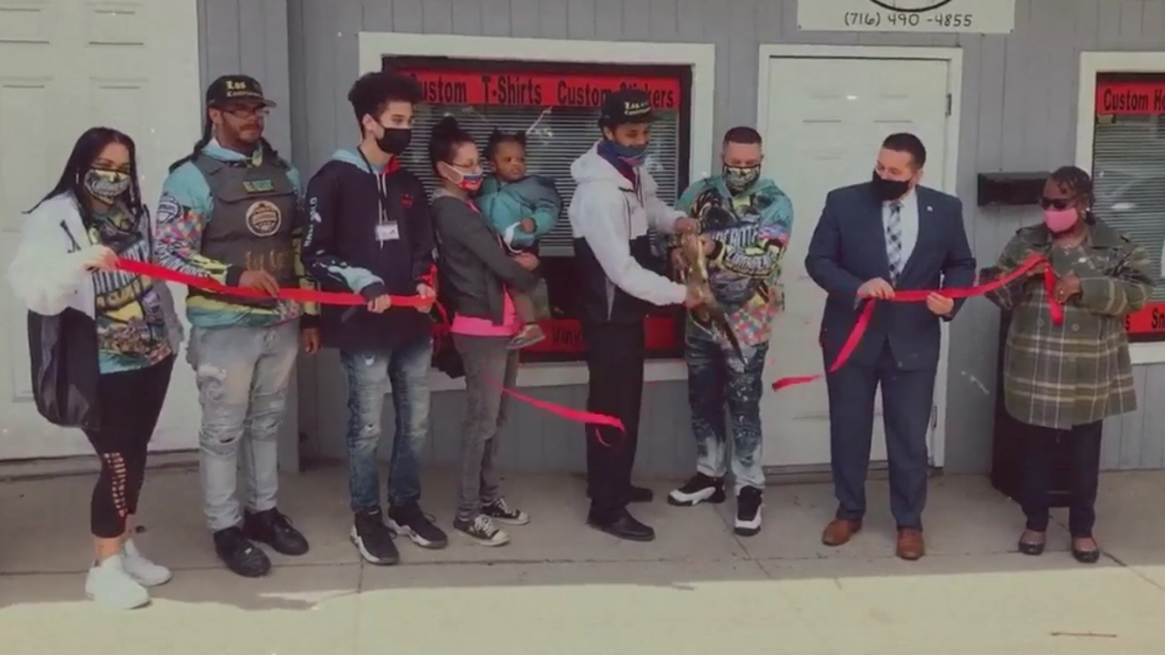 Ribbon Cutting Welcomes New Custom Apparel Business To Jamestown