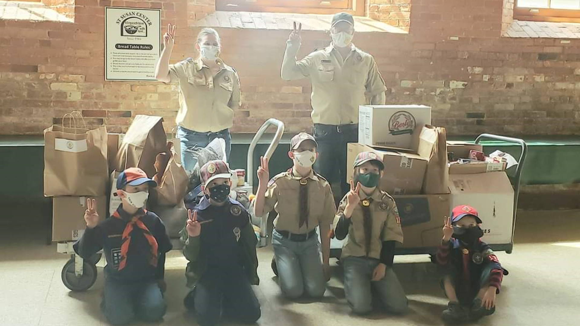 Jamestown Cub Scout Troop Donates To St. Susan Center