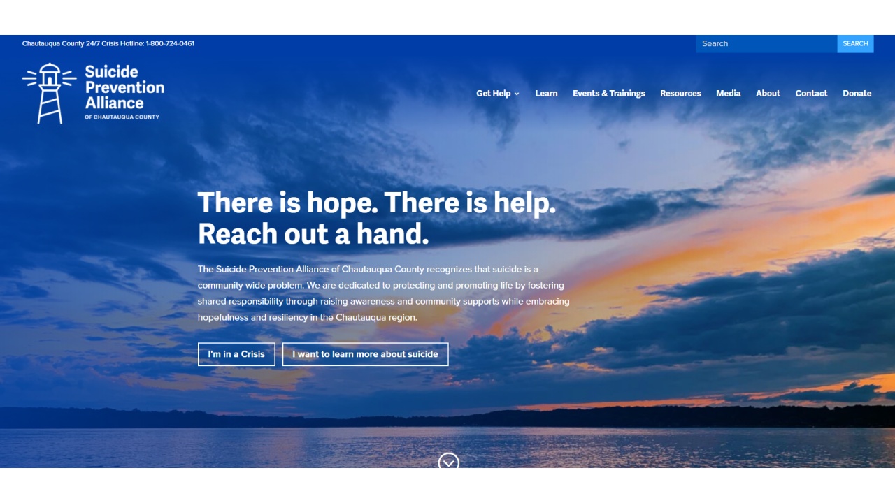 Chautauqua County Suicide Prevention Alliance Rolls Out New Website 