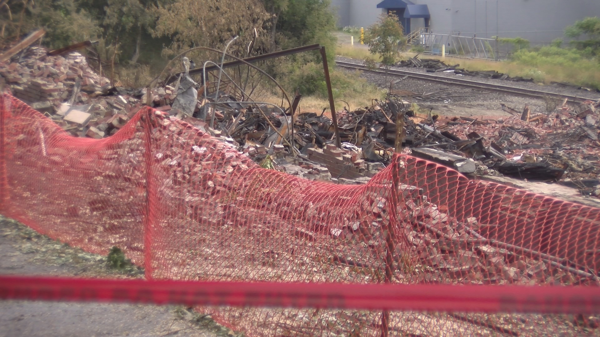 Work To Cleanup Former Jamestown Factory Destroyed By Fire Underway