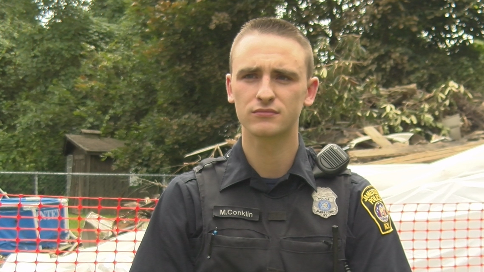 Heroic Jamestown Police Officer Speaks Out About Lifesaving Fire Rescue
