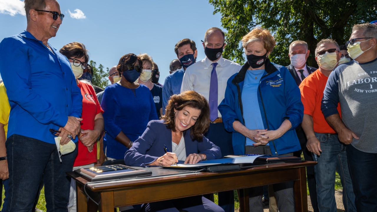 In Recognition Of Labor Day, Gov. Hochul Signs Four Labor Bills Into Law